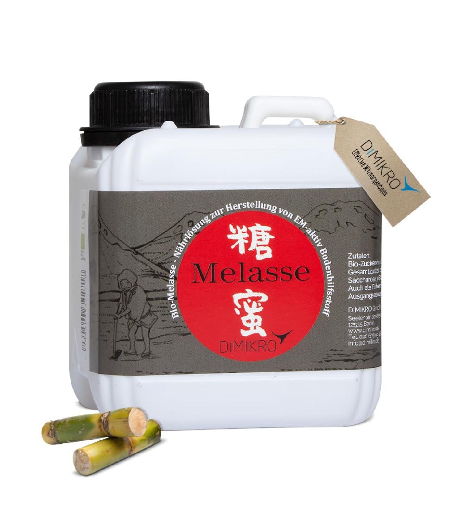 DIMIKRO Sugarcane molasses from Germany (organic quality) - High sugar content for the manufacture of active micro-organisms - Buy Online on GoSupps.com
