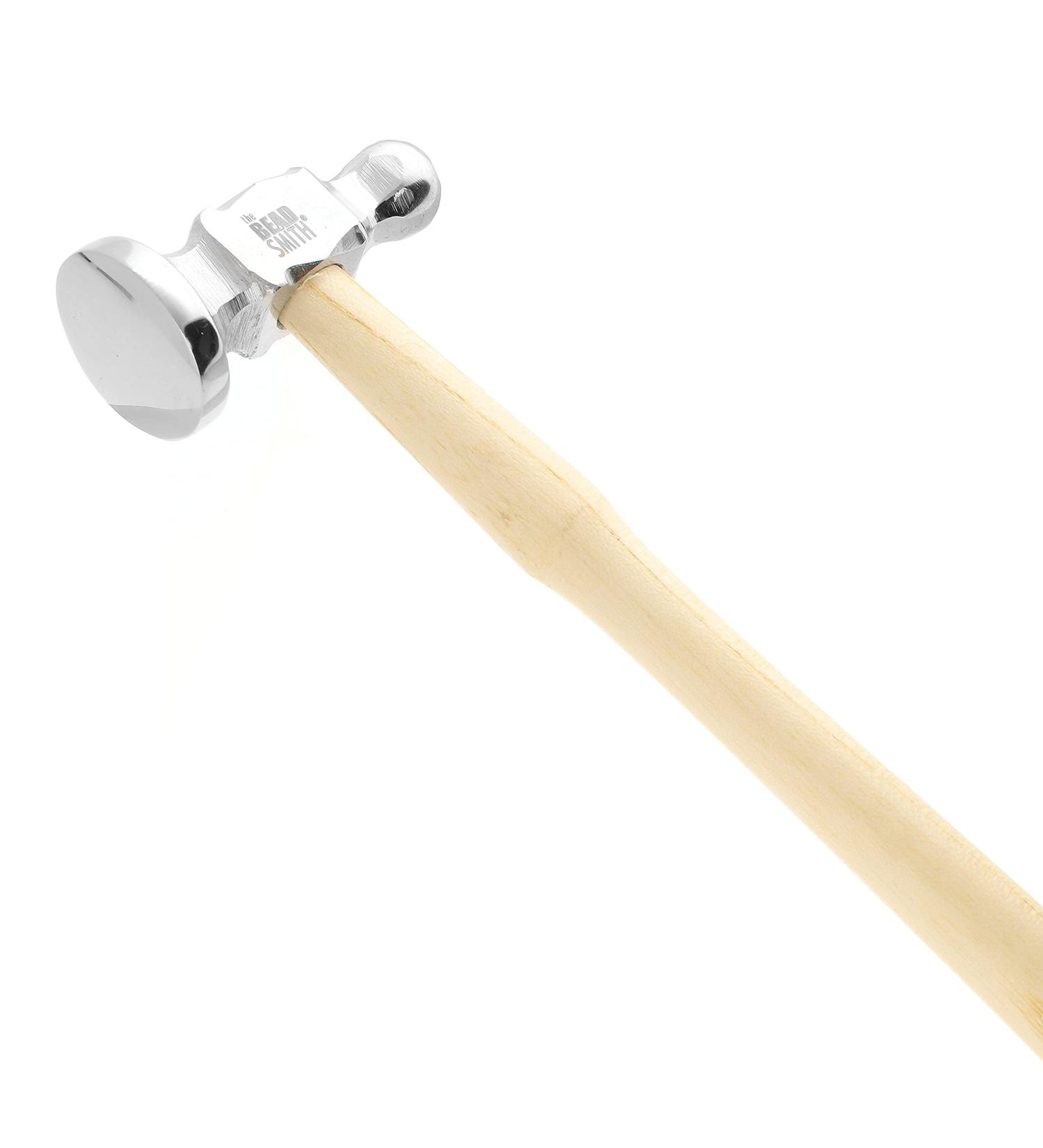 The Beadsmith Two-Sided Chasing Hammer - 10.75 Wooden Handle, 2.25 Steel Head - Metalwork Texture Tool - Buy Online on GoSupps.com