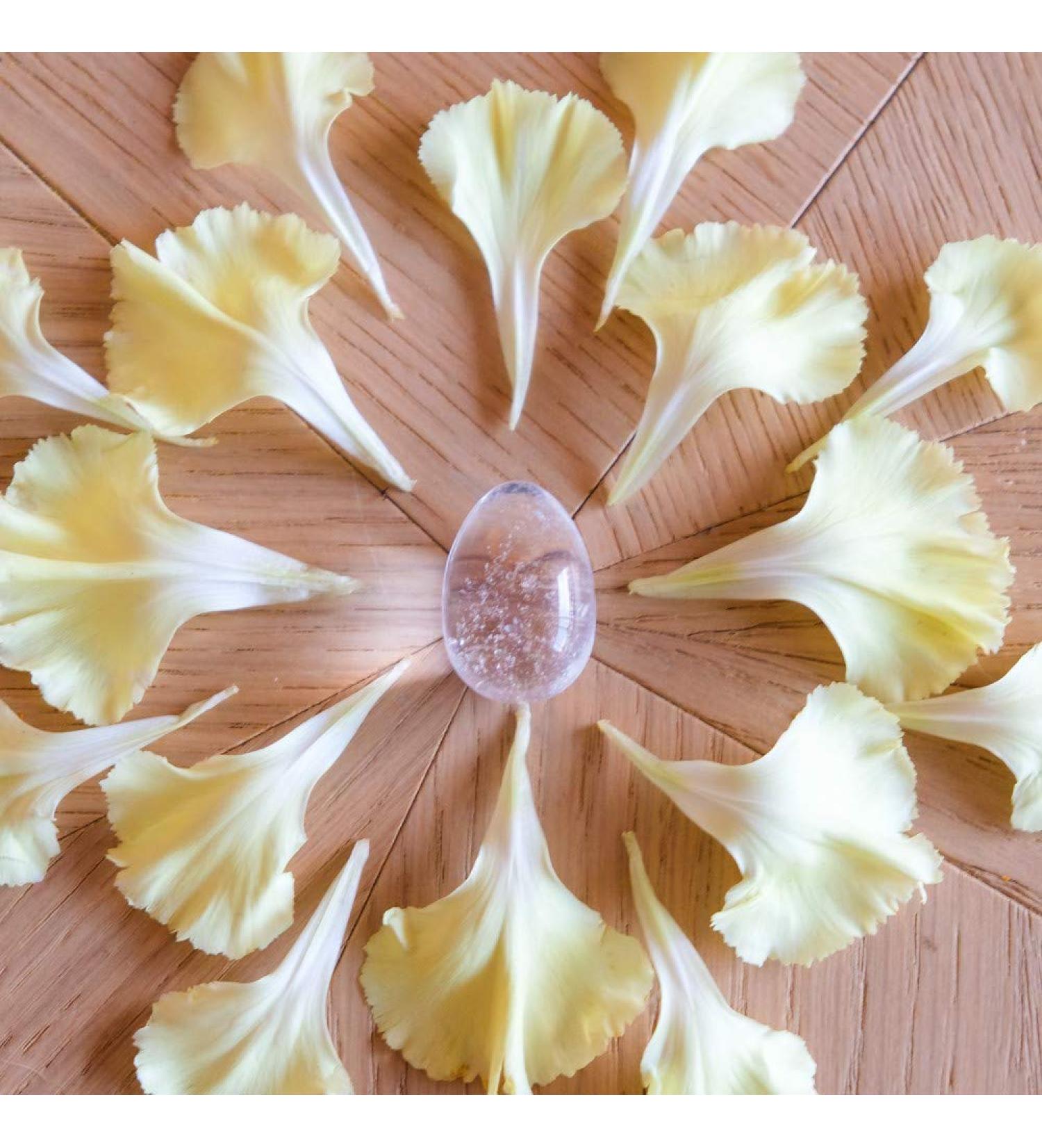 Yoni egg made of crystal quartz small not perforated