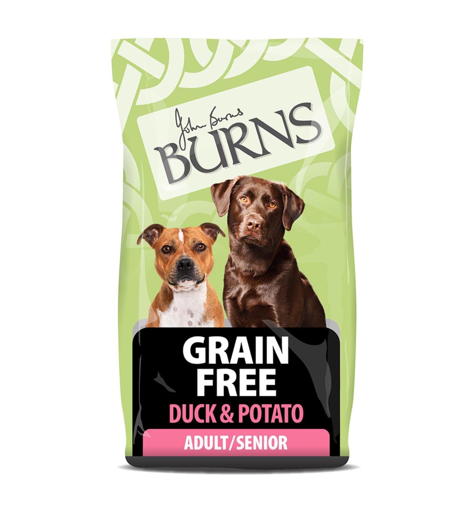 Burns Pet Nutrition Hypoallergenic Dry Food for Adult and Senior Dogs Grain Free Duck & Potatoes 12 kg - Buy Online on GoSupps.com