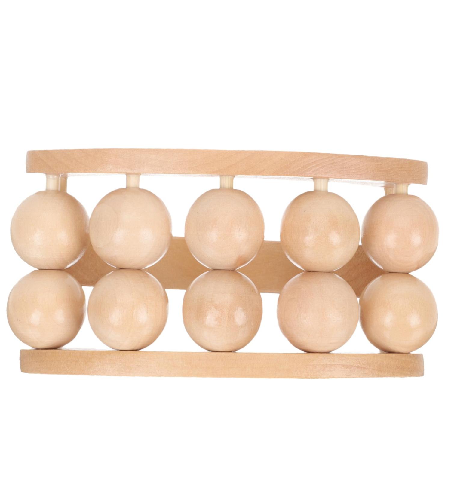 Magiclulu Acupuncture Massage Roller - Portable Wooden Massage Device for Neck Relief & Home Use - Buy Online on GoSupps.com
