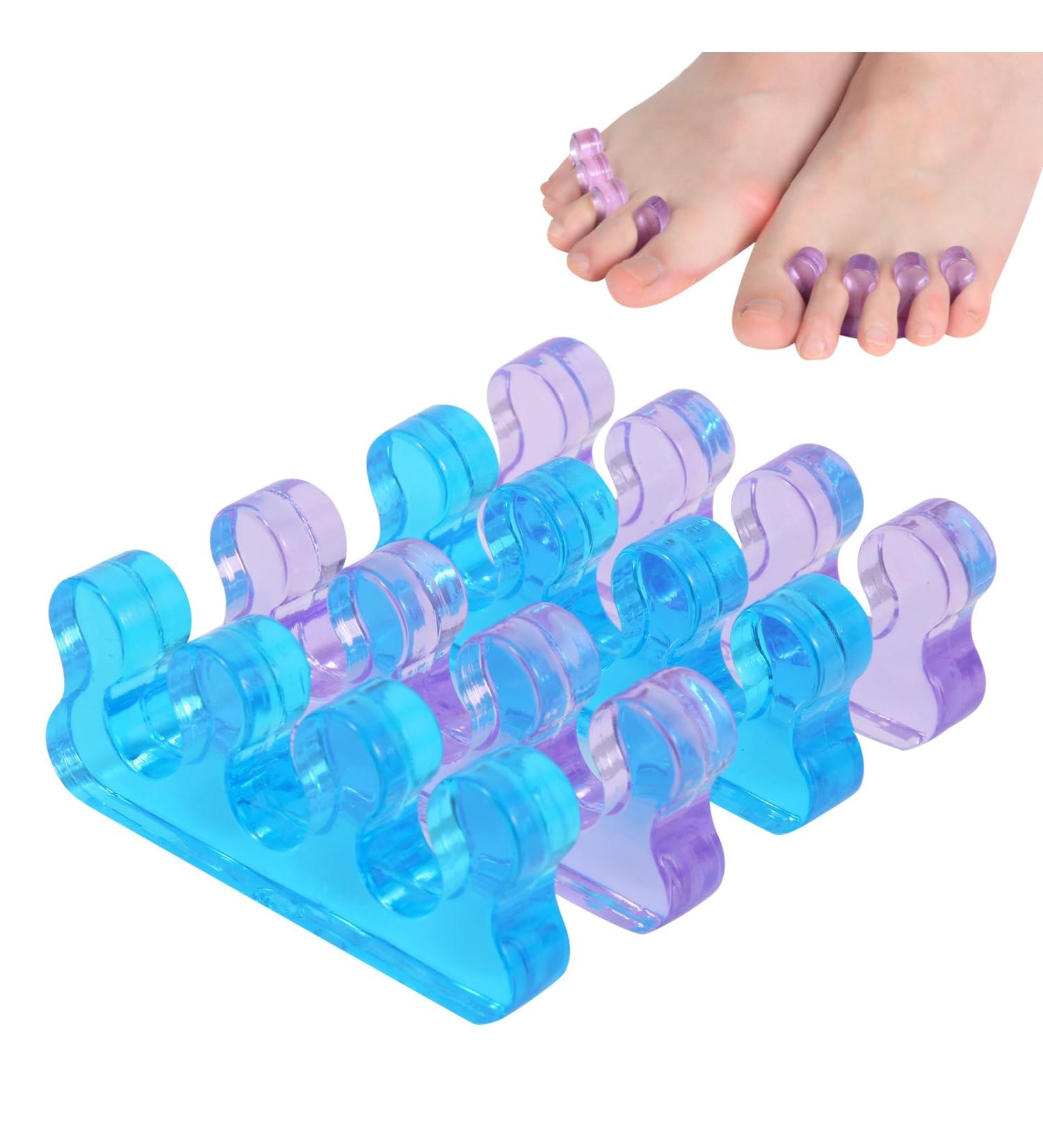 Toe Separators for Women - Silicone Pedicure Spacers & Gel Toe Spreaders for Nail Polish & Toenail Painting (2 Pairs - Buy Online on GoSupps.com