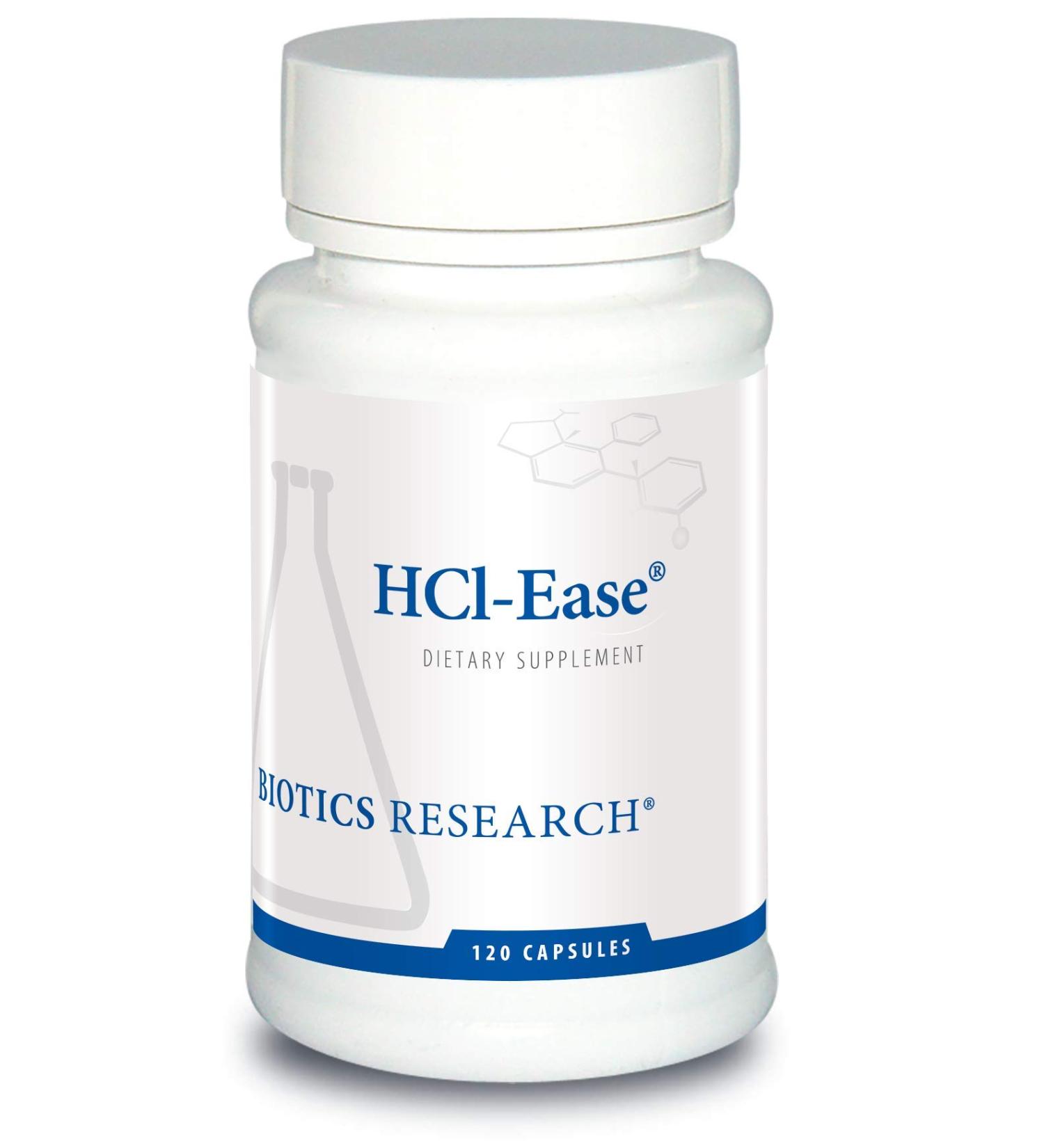 Biotics Research HCl-Ease Doctor-Formulated Botanical Blend Plus Pepsin Healthy Digestion Gastric and Esophageal Comfort. 120 Capsules - Buy Online on GoSupps.com