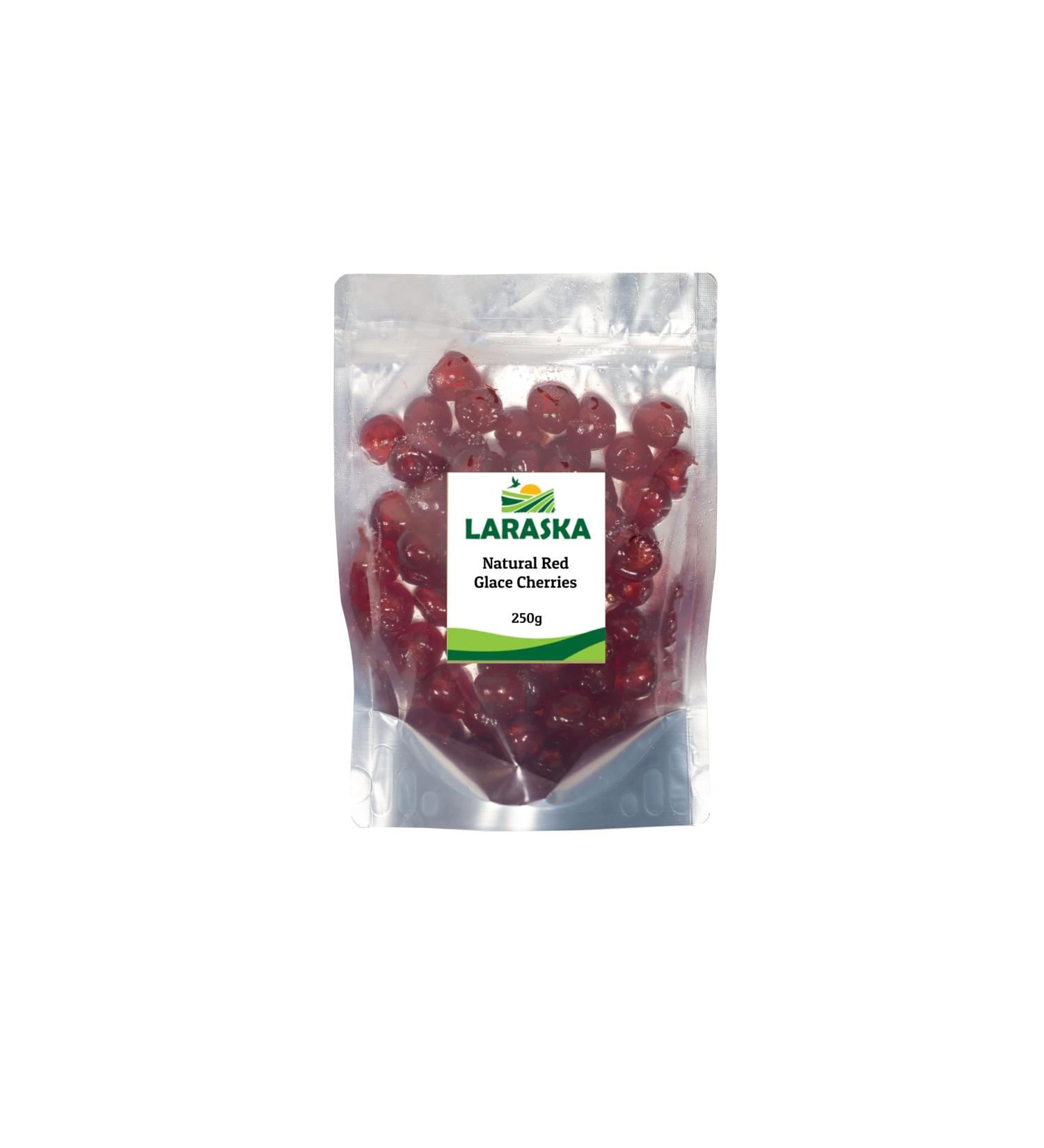 Natural Red Glace Cherries 250g by Laraska