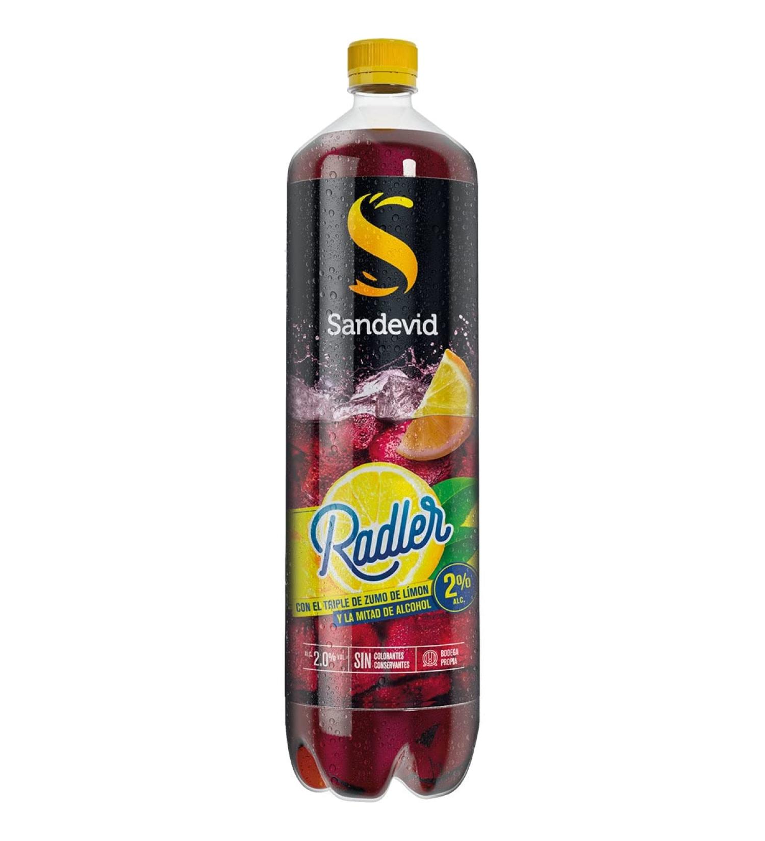 SANDEVID Radler summer red with natural lemon juice bottle 1.5 l