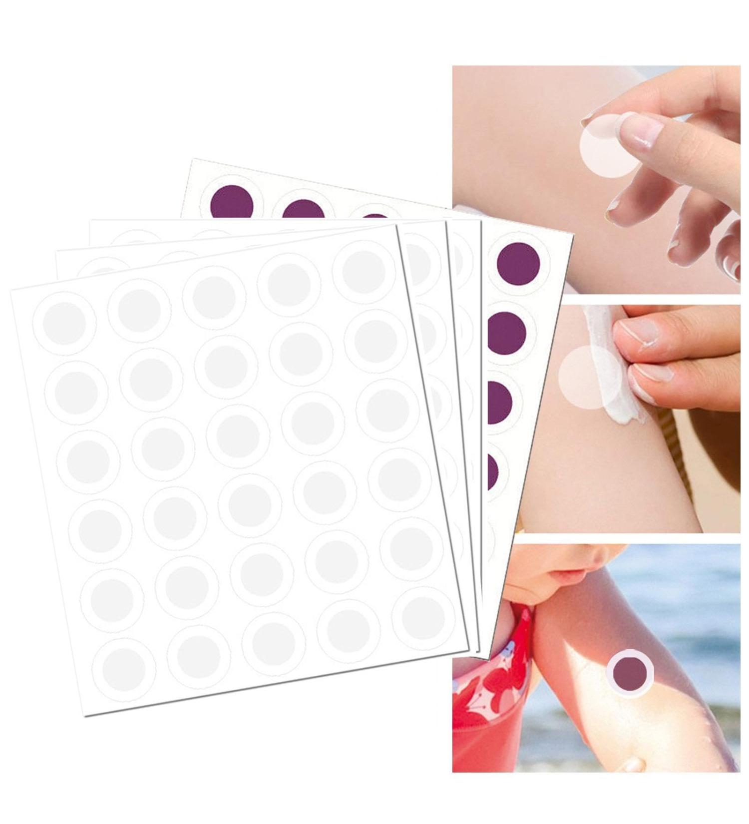 UV Stickers 120 UV Sunscreen Patches UV Test Stickers Patch Sweatproof Self-adhesive Sunny Detection Patch Sun Protection Applicator For Adults And Kids Outdoor Sun Screen transparent to purple - Buy Online on GoSupps.com