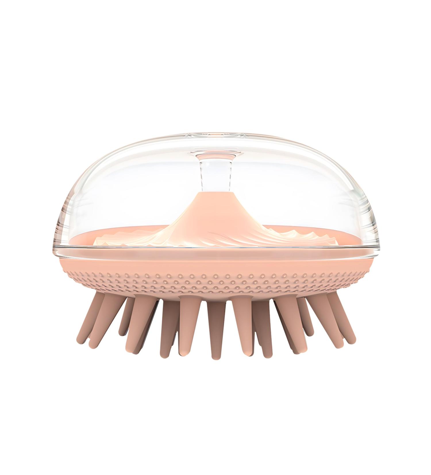 Buy Pink Scalp Massage Brush | Silicone Shampoo & Hair Growth Massager | Best for Wet & Dry Use - Buy Online on GoSupps.com