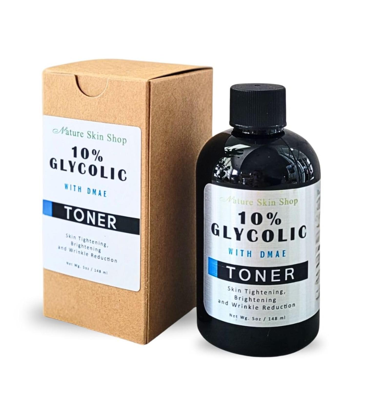 10% Glycolic Acid & DMAE Toner | Skin Tightening & Wrinkle Reducer - Shop Internationally - Buy Online on GoSupps.com