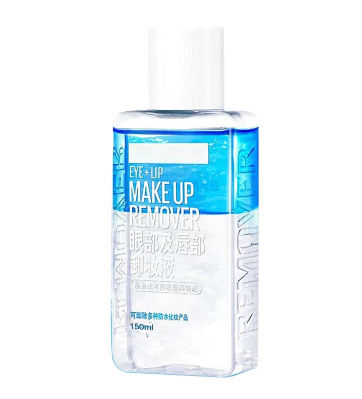 Double Effect Waterproof Eye Make-Up Remover 150ml Unique Water & Oil Combination Gentle Formula For Eye Lip & Face Makeup Sensitive Skin - Buy Online on GoSupps.com