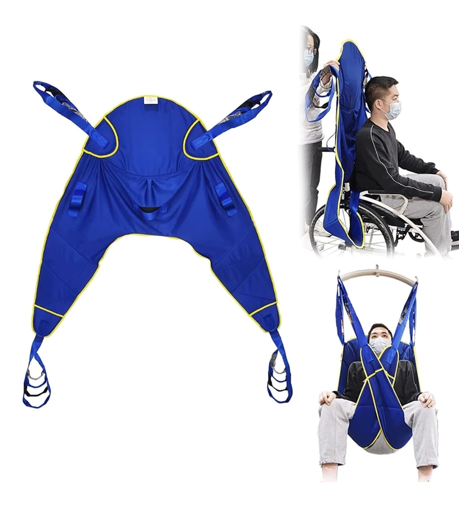 Lift Sling for Toileting Full Body Patient Transfer Lifter Portable Foldable Patient Hoist Sling Stair Transfer Belt Commode Divided Leg Sling for Elderly Disabled - Buy Online on GoSupps.com