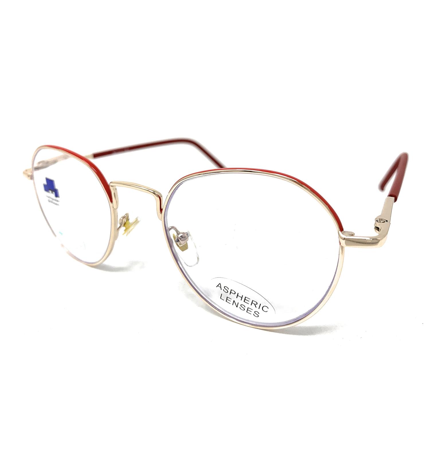 Buy Blue Light Filter Reading Glasses | Venice METAL POTE Modern Vintage Red +1.50 | Anti-Blue Light Computer Glasses for Men & Women - International Shipping Available - Buy Online on GoSupps.com