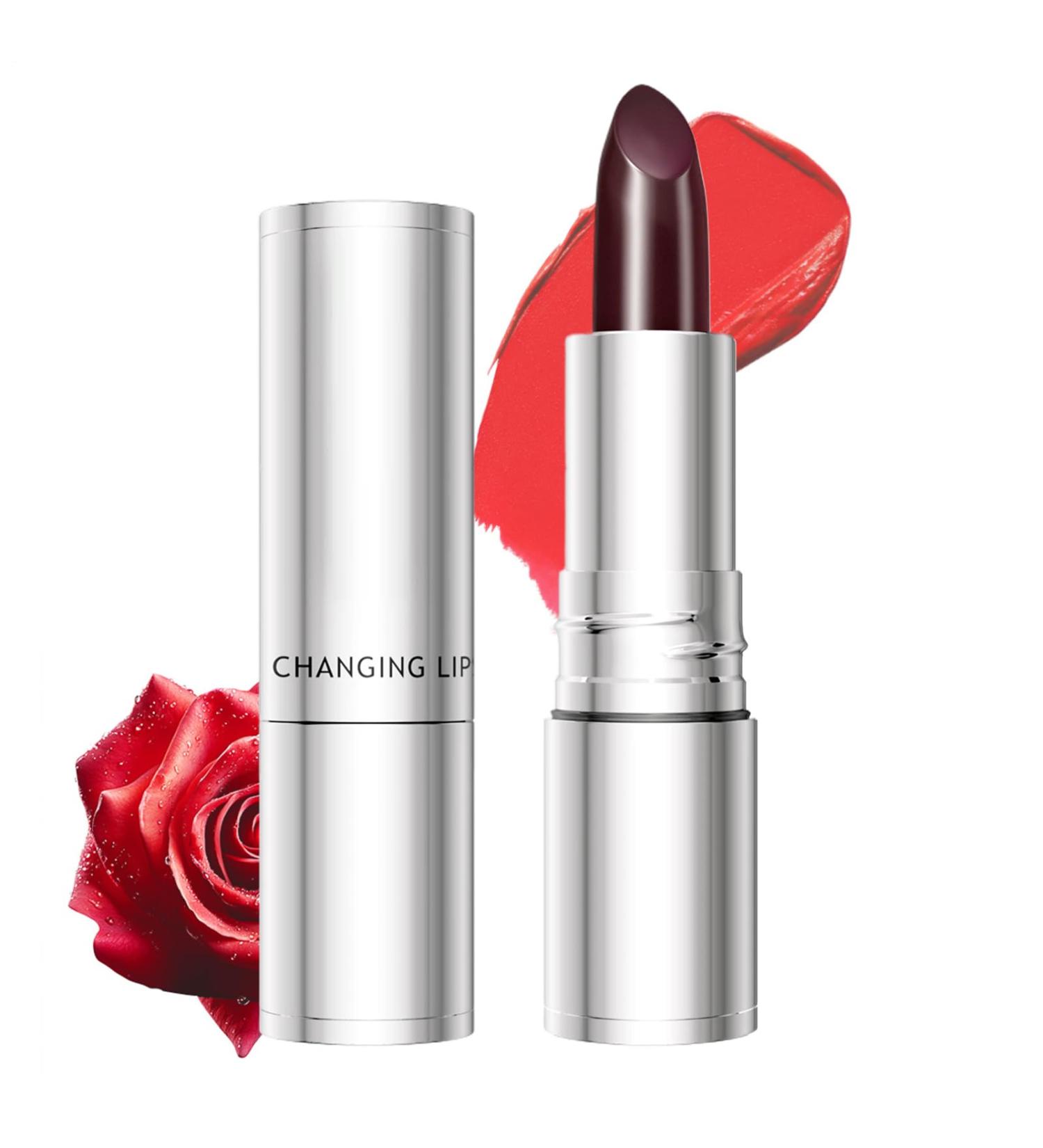 Matte Finish Lipstick | Black Rose Sweat-Resistant Foundation for Makeup - Smudge-Proof Lipstick - For Beauty Travel Daily Wear Evening Wear Women Girls - Buy Online on GoSupps.com
