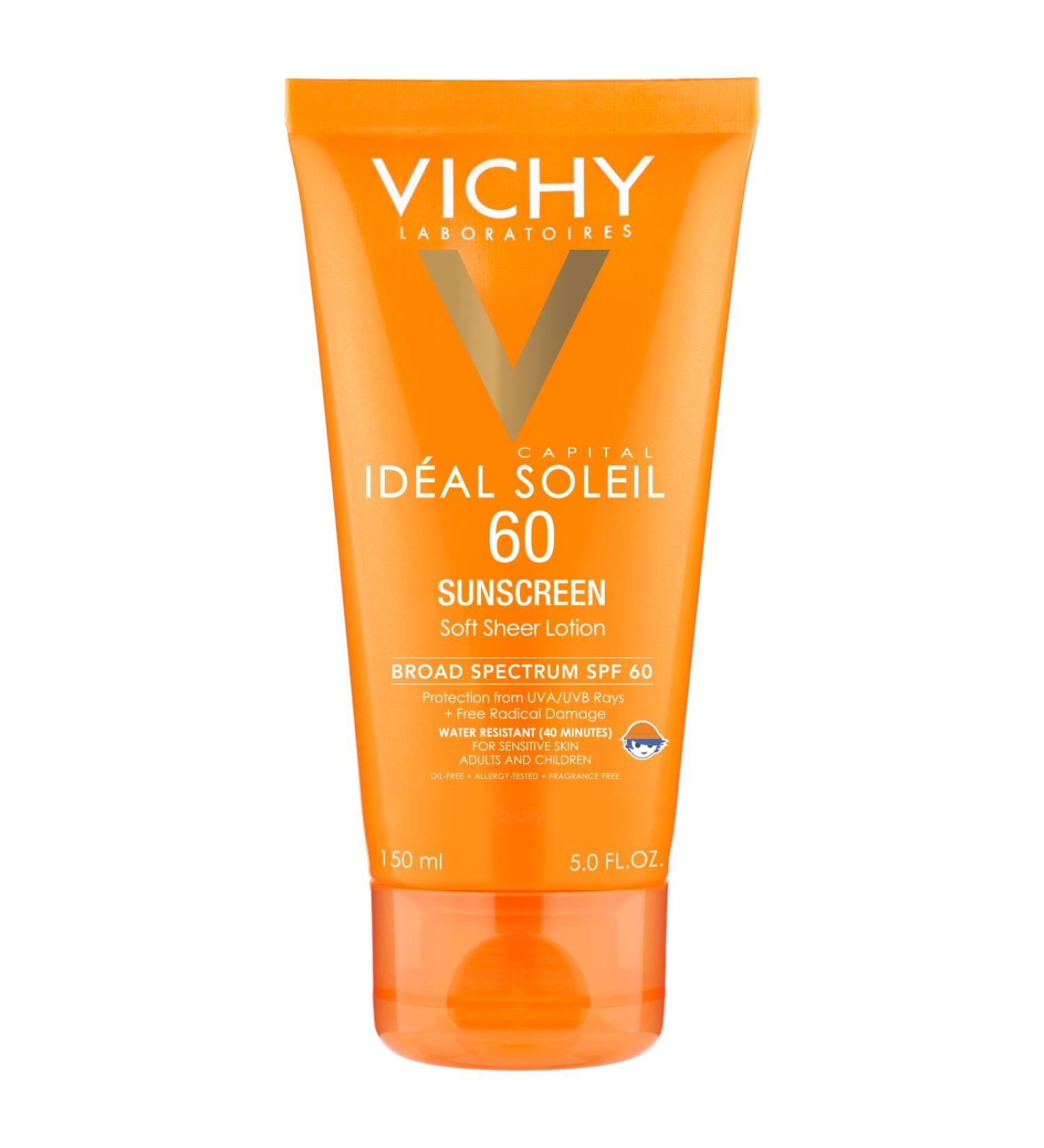 Vichy Laboratories Capital Soleil SPF 60 Soft Sheer Sunscreen Lotion - 5 oz - Buy Online on GoSupps.com