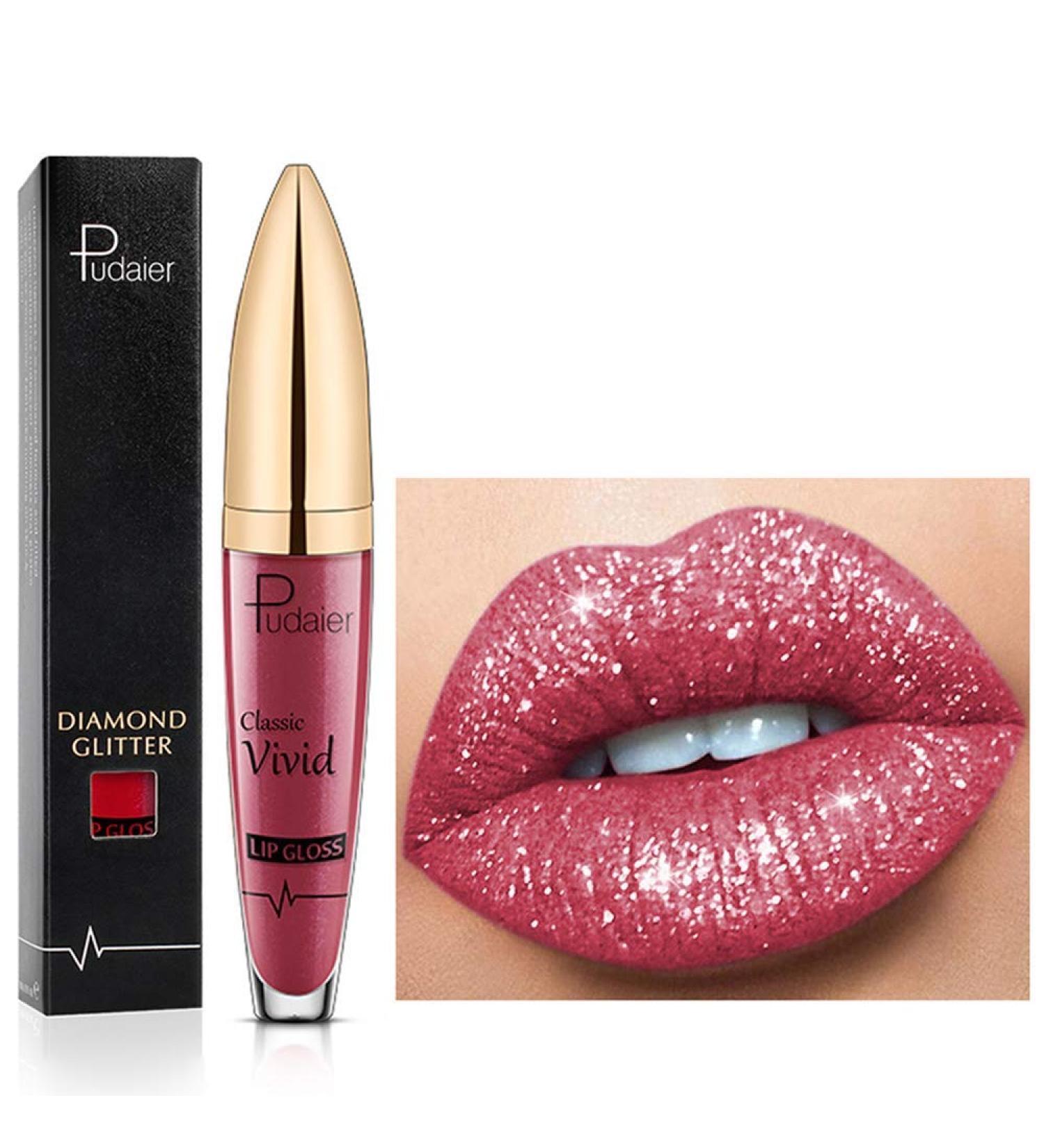 18 Color Diamond Glitter Lip Gloss | Long-Lasting Smooth Non-Stick Liquid Lipstick for Comfortable Wear - Buy Online on GoSupps.com