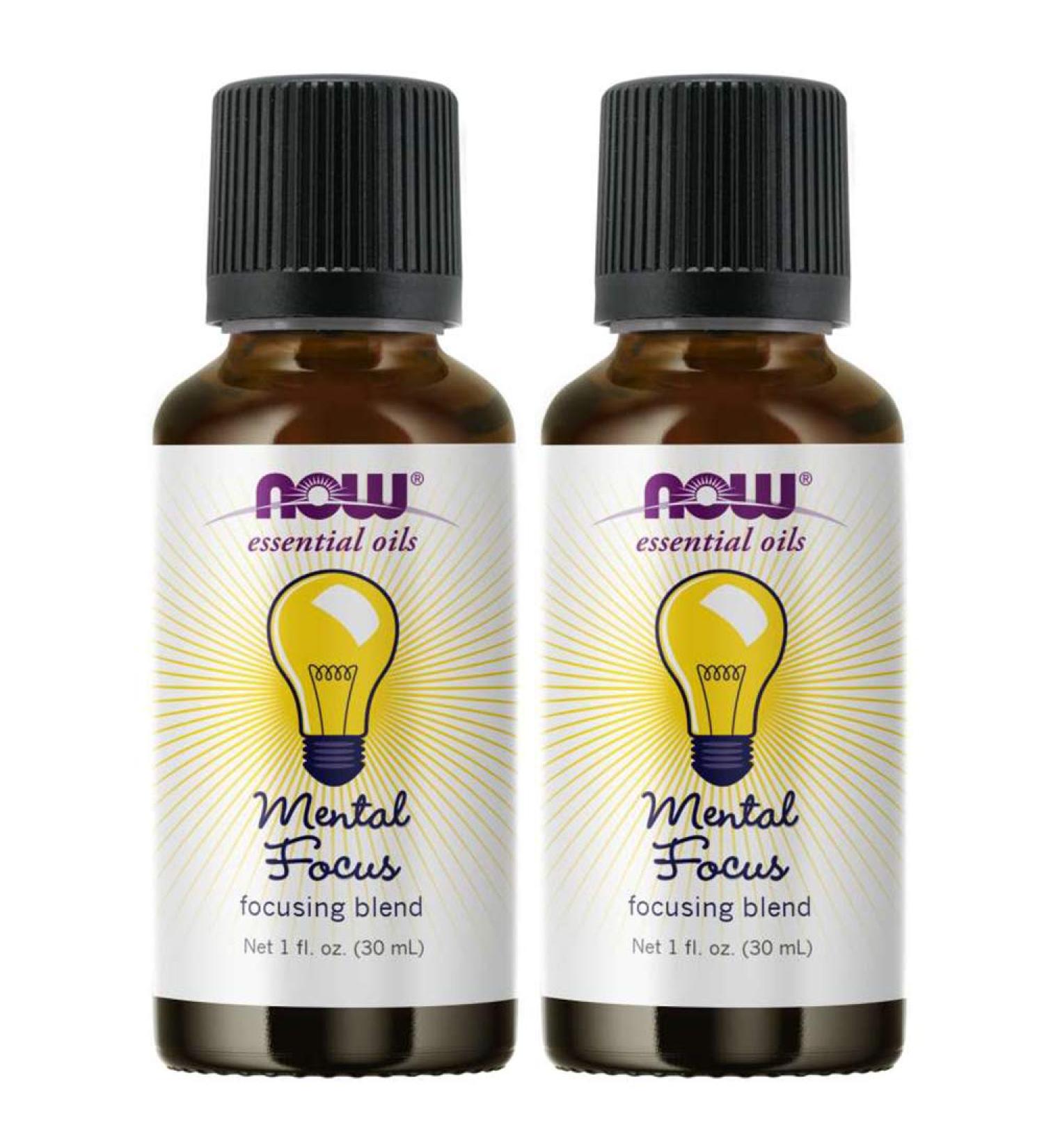 Now Foods Essential Oils for Mental Focus - 1 fl oz (30 ml) | Boost Concentration - Buy Online on GoSupps.com