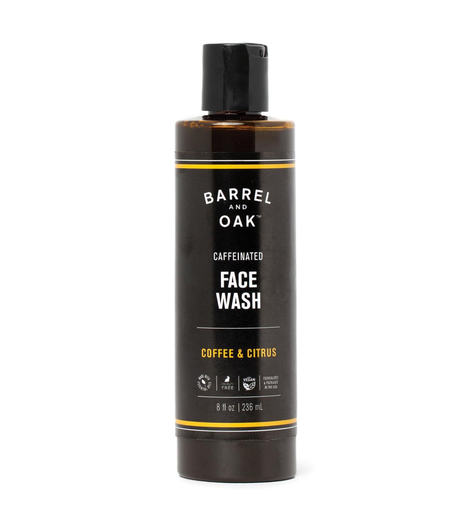 Gentlemen's Hardware Barrel & Oak Caffeinated Coffee Citrus Face Wash - Men's Vegan Facial Cleanser for Dead Skin Oil Pore Cleanse & Hydration (8 oz - Buy Online on GoSupps.com