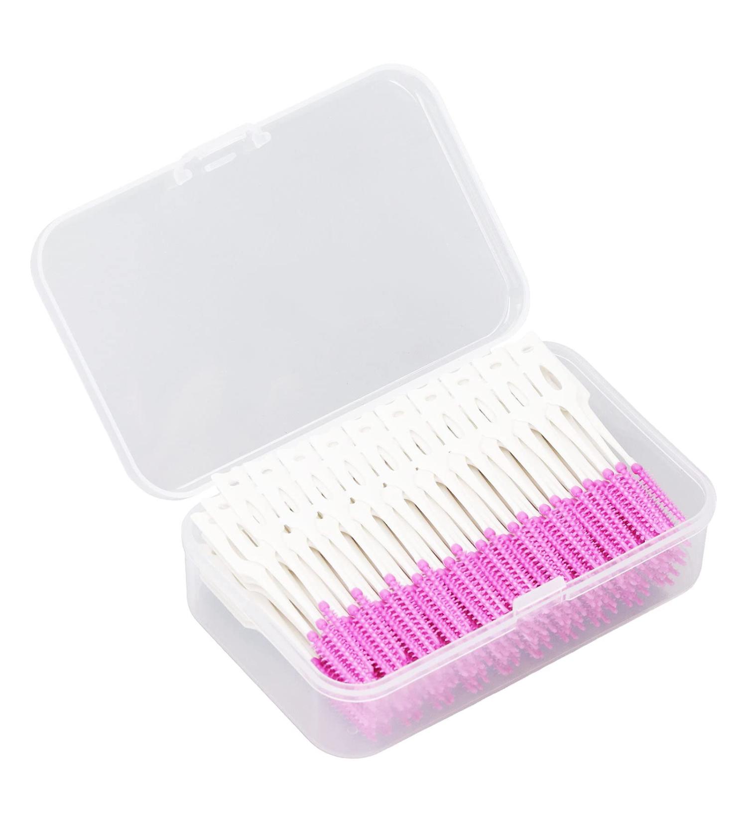 200 Interdental Brushes - Soft Silicone Purple Dental Floss & Tooth Cleaning Tools for Optimal Oral Care - Buy Online on GoSupps.com