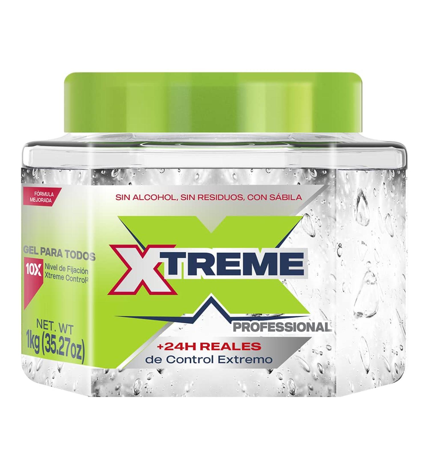 Wet Line Xtreme Professional Styling Gel 1 kg with Aloe - Clear Cap - Spanish Directions & Ingredients - Buy Online on GoSupps.com
