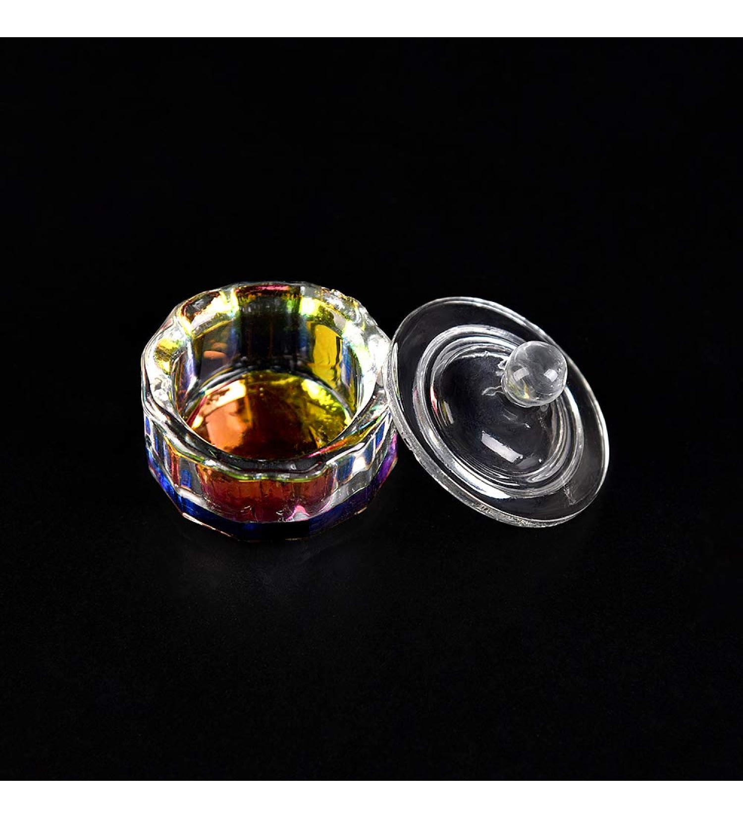Alexnailart Dappenschale for Nail Art - Glass Symphony Crystal Cup & Acrylic Liquid Powder Holder with Lid | Manicure Tool Set (12) - Buy Online on GoSupps.com