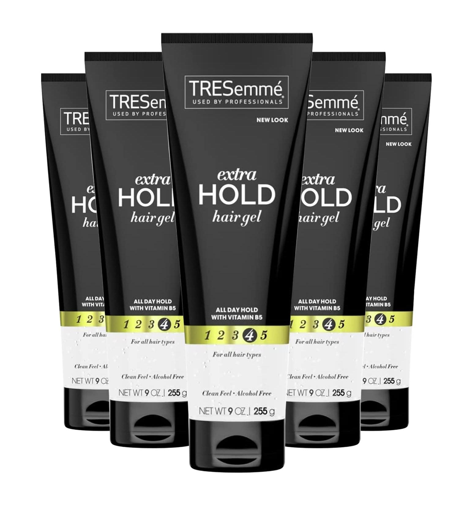 TRESemme Extra Hold Hair Gel with Vitamin B - 5 Tubes of 9 Oz. Ea. - Volumizing & Frizz Control Hair Products - Buy Online on GoSupps.com