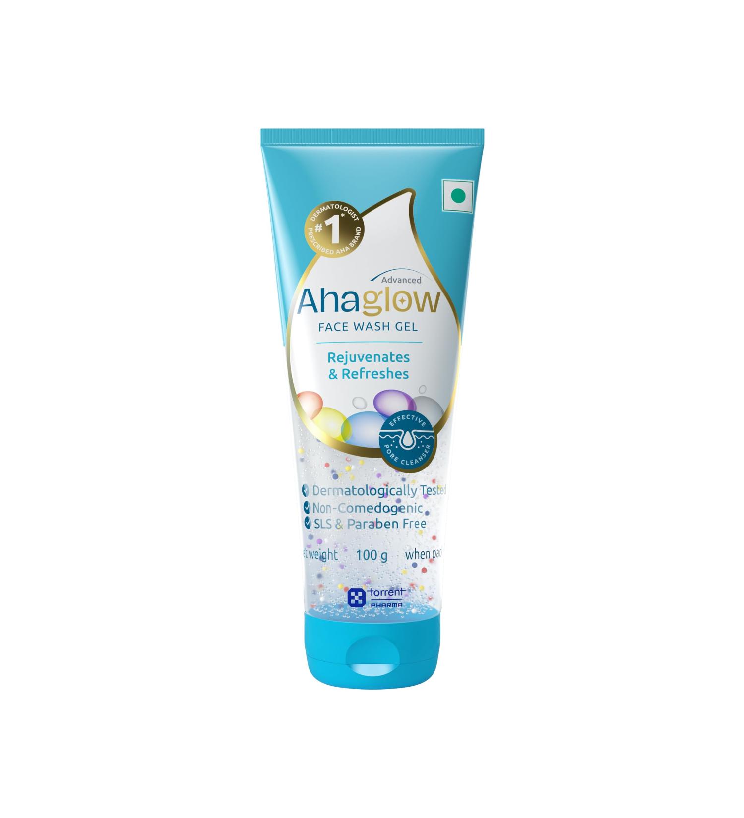 Torrent Ahaglow Skin Rejuvenating Face Wash Gel - 100G | Brighten & Refresh Your Skin - Buy Online | International Shipping Available - Buy Online on GoSupps.com