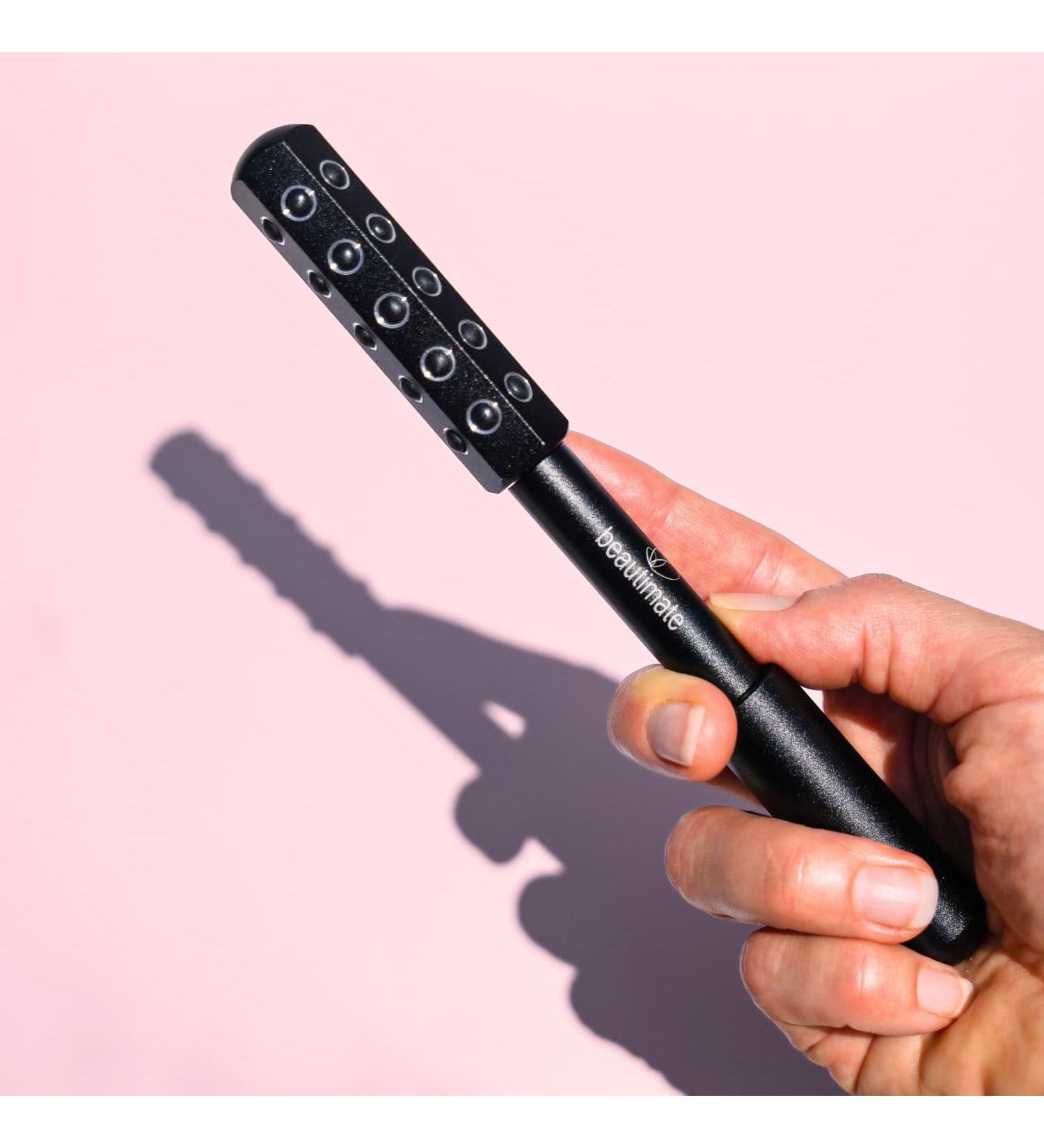 beautimate Germanium Roller Uplifting Face Massager Beauty Roller for Skin Tightening & De-Puffing Face Eye Chin Neck Massager Anti-Aging Beauty Tool to Lift Firm and Tighten Skin - Buy Online on GoSupps.com