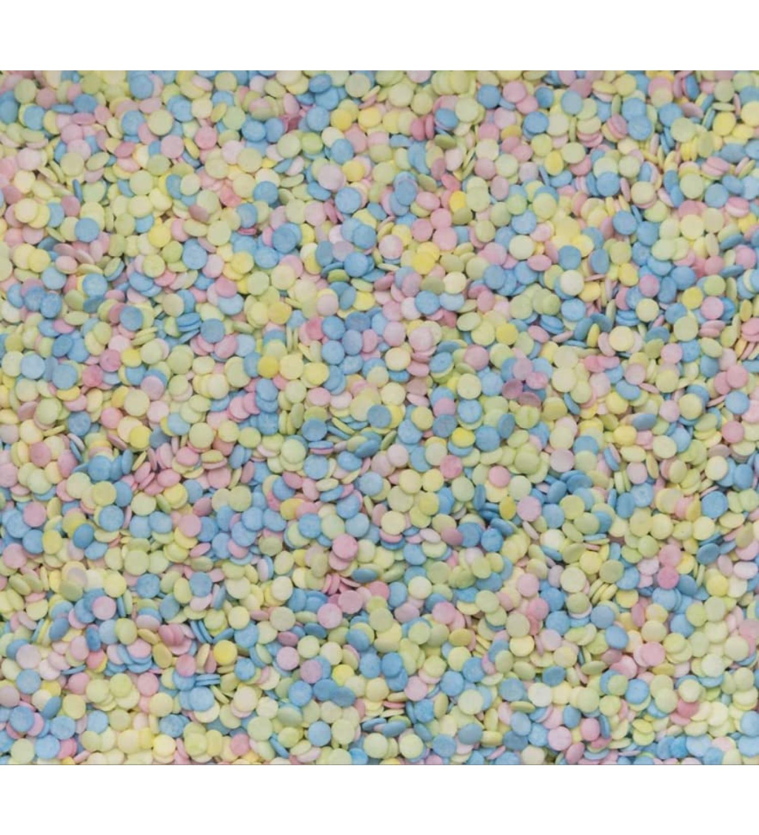 Natural / Vegan Edible Confetti Cake Sprinkles Pink Yellow Blue & Green Mix Cupcake Decorations 25g