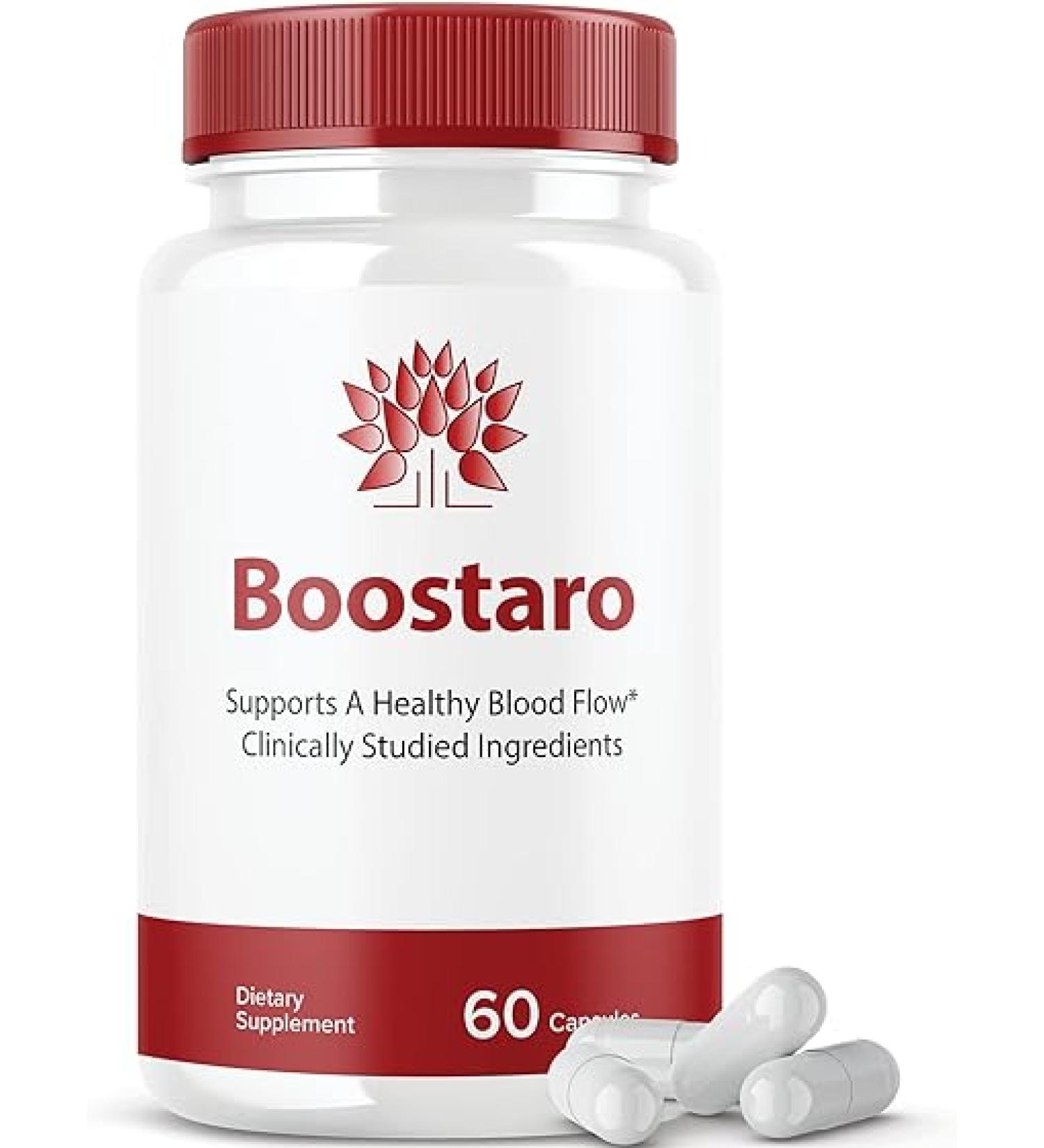 Boostaro Pills - Extra Strength Supplement Capsules | Maximum Formula with Advanced Ingredients (60 Capsules) - Buy Online on GoSupps.com