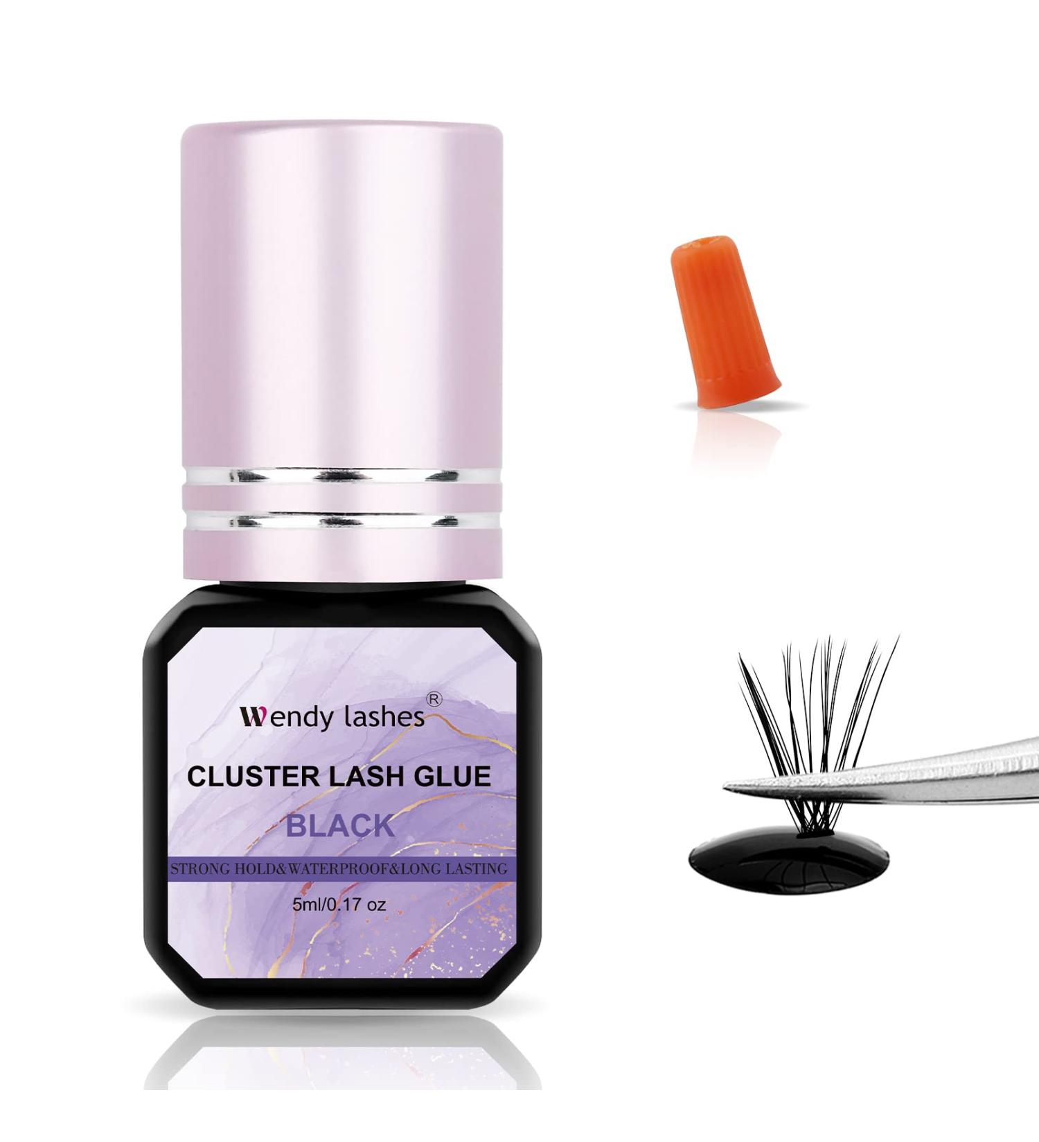 Wendy Lashes Black Eyelash Glue - 5ml for Extensions & Clusters | Strong Adhesive for Long-Lasting Wear - Buy Online on GoSupps.com