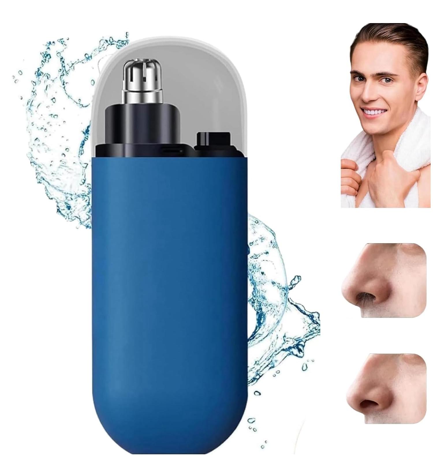 Portable Nose Hair Trimmer - 2024 Pikapipy Electric Nose Shaver | Painless & Precision Grooming (Blue) - Shop Internationally - Buy Online on GoSupps.com