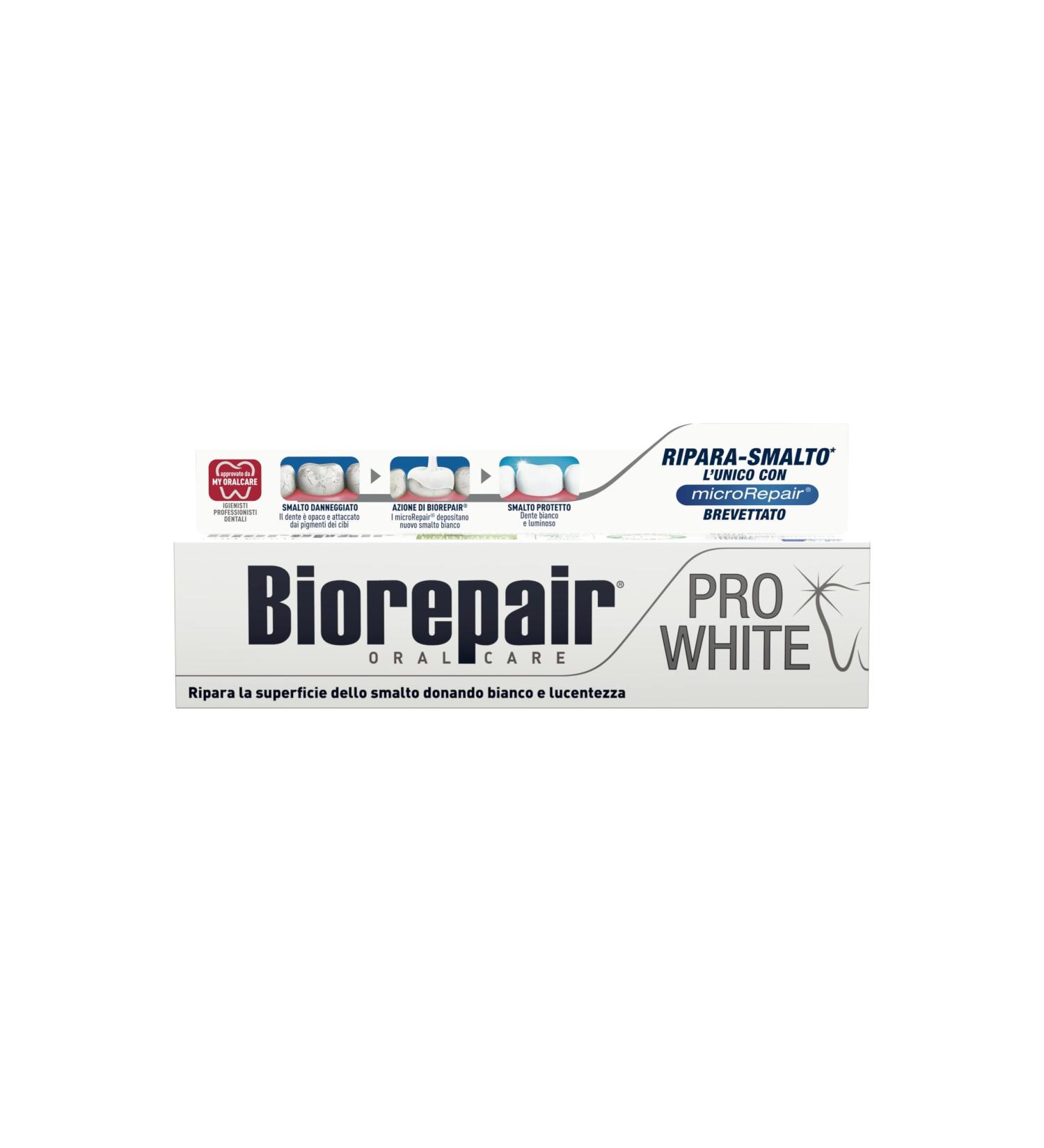 BioraPair per white toothpaste 12 packs of 60 ml brightening toothpaste with PvP polymer technology repairs nail polish and tartar for white and radiant teeth without fluoride