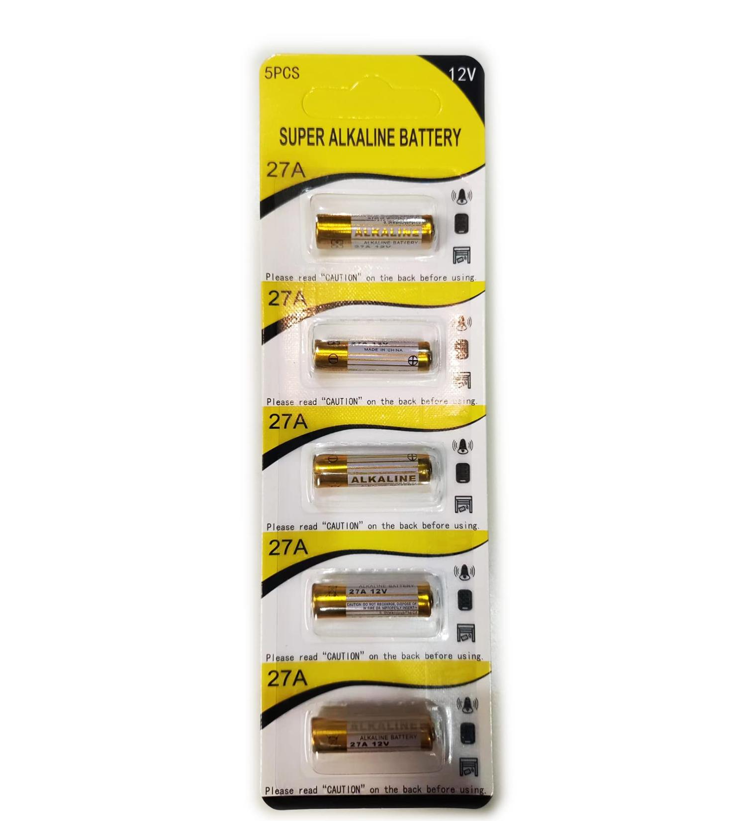 5Pcs Per Pack 27A L828 LR27 A27 V27GA GP27A MN27 Battery 12V Super Alkaline Batteries