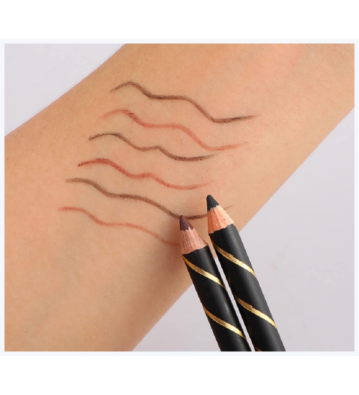 KAYLRE Eye Liner Soucoupre Crayon de Deux en-Un Outils de beaut Outils Sourcils Crayon Brun ou Noir avec Taille-Crayon Eye Liner Noir 1 unit (Lot de 1) - Buy Online on GoSupps.com