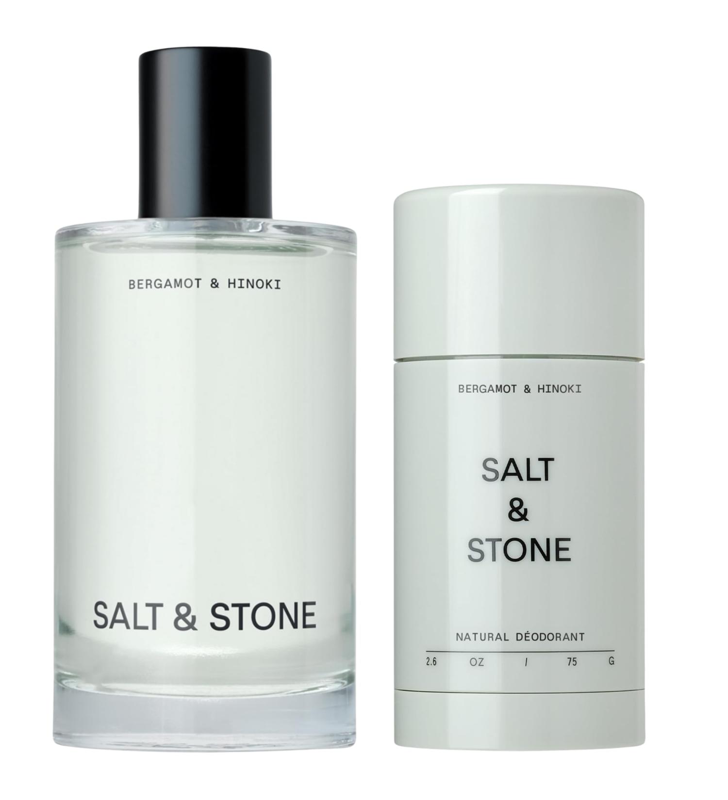 Salt & Stone Body Mist + Natural Deodorant Bundle | Bergamot & Hinoki - Buy Online on GoSupps.com