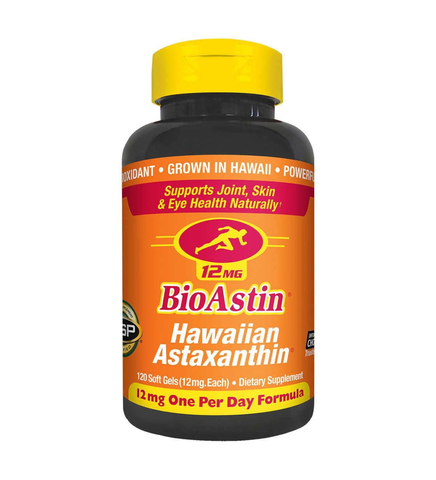 Nutrex Hawaii BioAstin Hawaiian Astaxanthin 12mg - 120 Count | Powerful Antioxidant Supplement - Buy Online on GoSupps.com