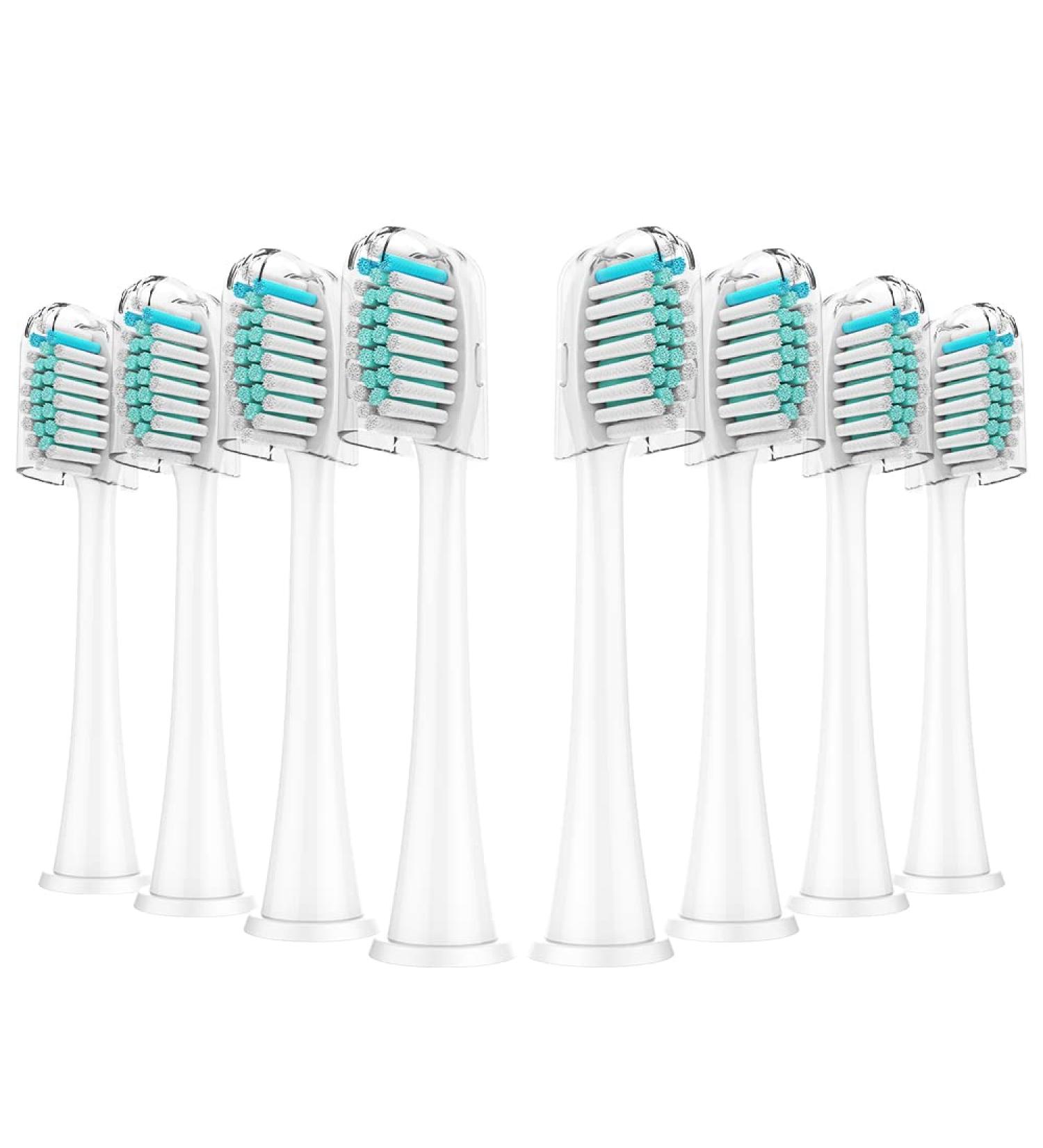 8 Pack Compatible Replacement Toothbrush Heads for Philips Sonicare Electric Toothbrush - Fits DiamondClean, ProtectiveClean, EasyClean, FlexCare, HealthyWhite - Blue - Buy Online on GoSupps.com