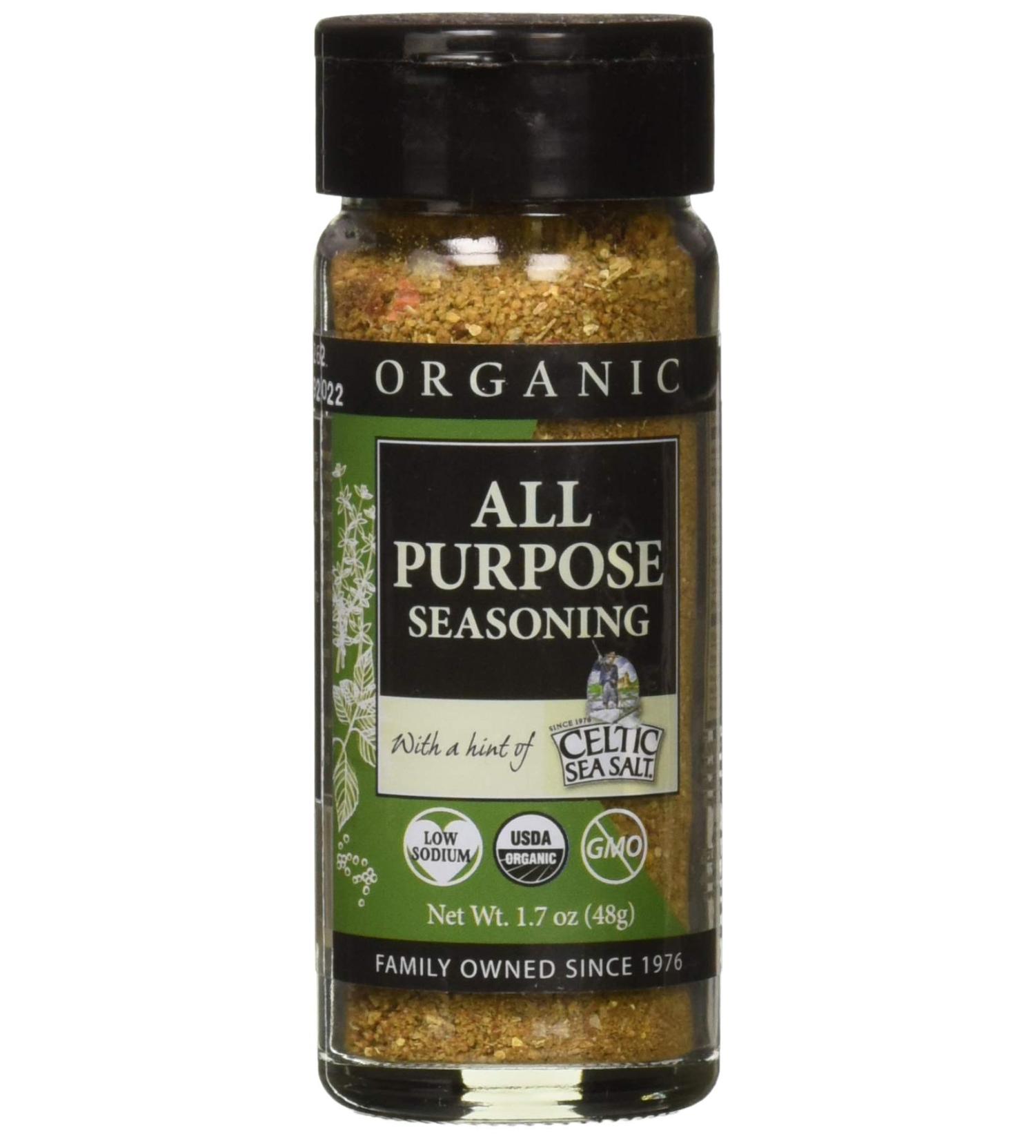 Organic Gourmet Celtic Sea Salt All-Purpose Seasoning Shaker - Delicious Flavor for All Dishes | 2 oz - Buy Online on GoSupps.com
