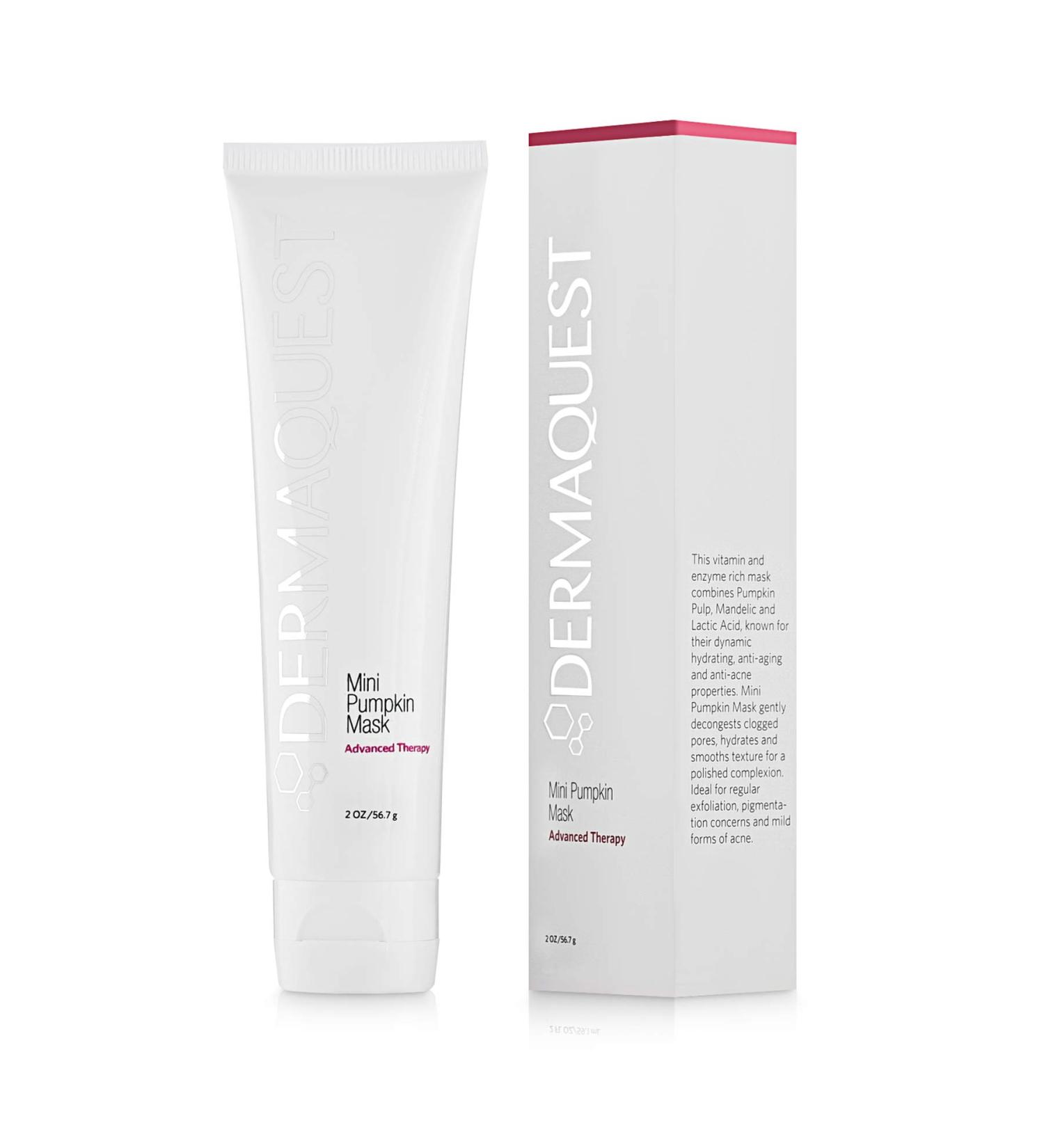 DermaQuest Advanced Therapy Mini Pumpkin Face Mask - Rejuvenating & Brightening Acne Treatment for All Skin Types - 2oz - Buy Online on GoSupps.com