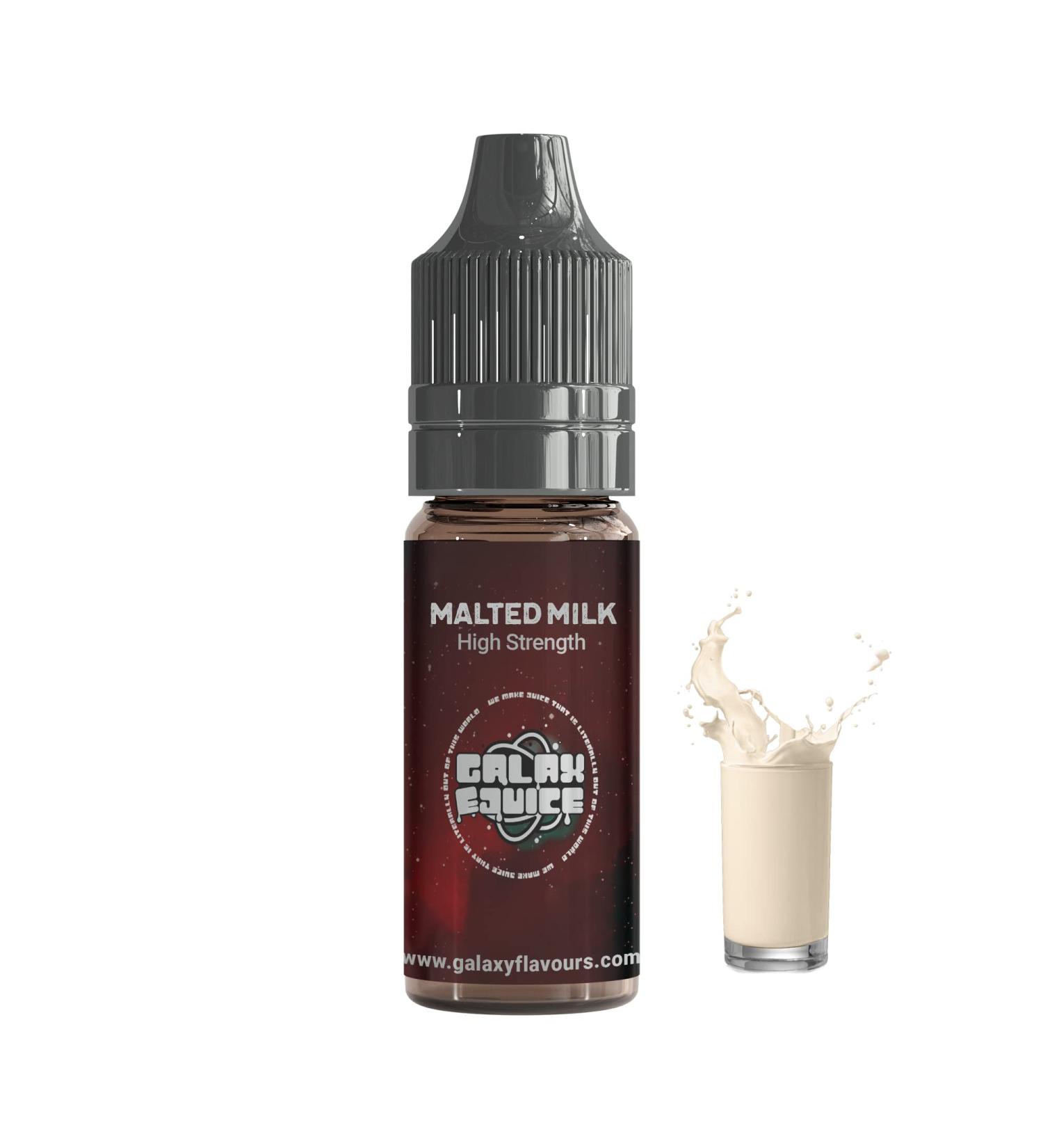 Malted Milk High Strength Flavouring - Galaxy Food Flavours - 10ml Bottle - Buy Online on GoSupps.com
