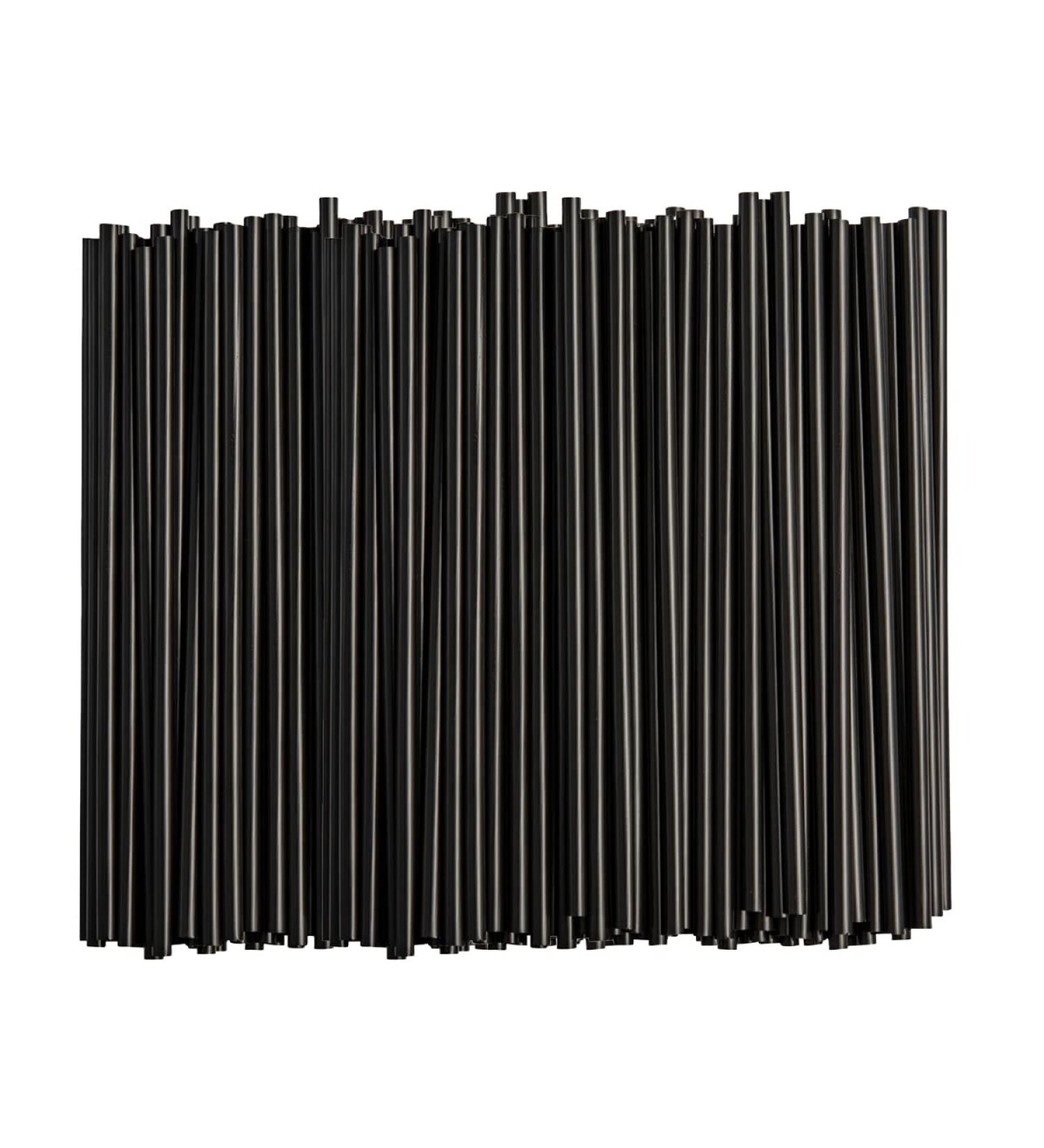 250 Pack Disposable Plastic Drinking Straws - 7.75 High - Black - Eco-Friendly & Durable - Buy Online on GoSupps.com