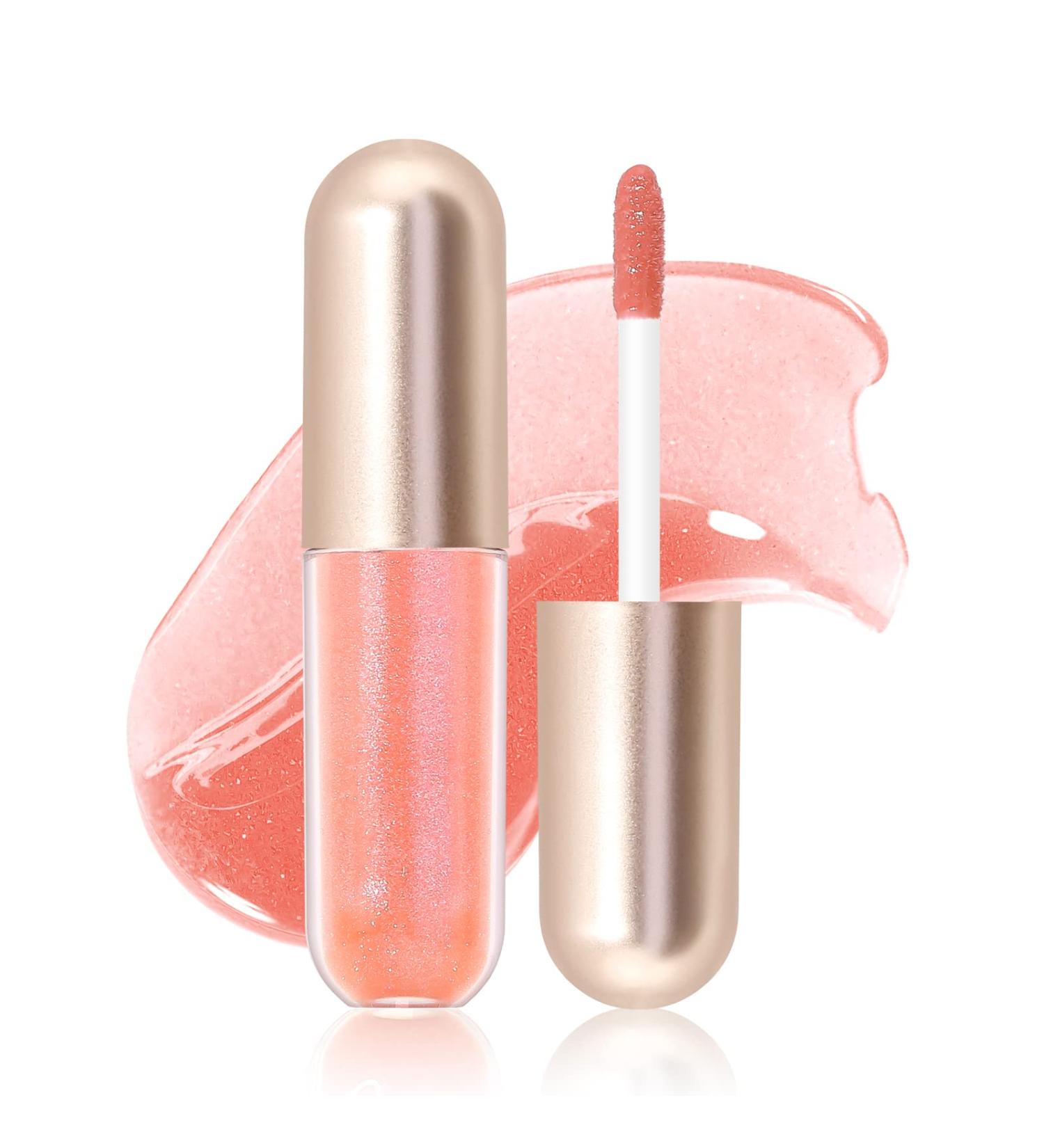 KISSIO Plumping Lip gloss Shimmer and Cool Make Lips Plump and Moisturizing Lip Gloss contains Peppermint and Beeswax Cruelty Free 0.19 oz 01 Lemonade 01#Lemonade - Buy Online on GoSupps.com