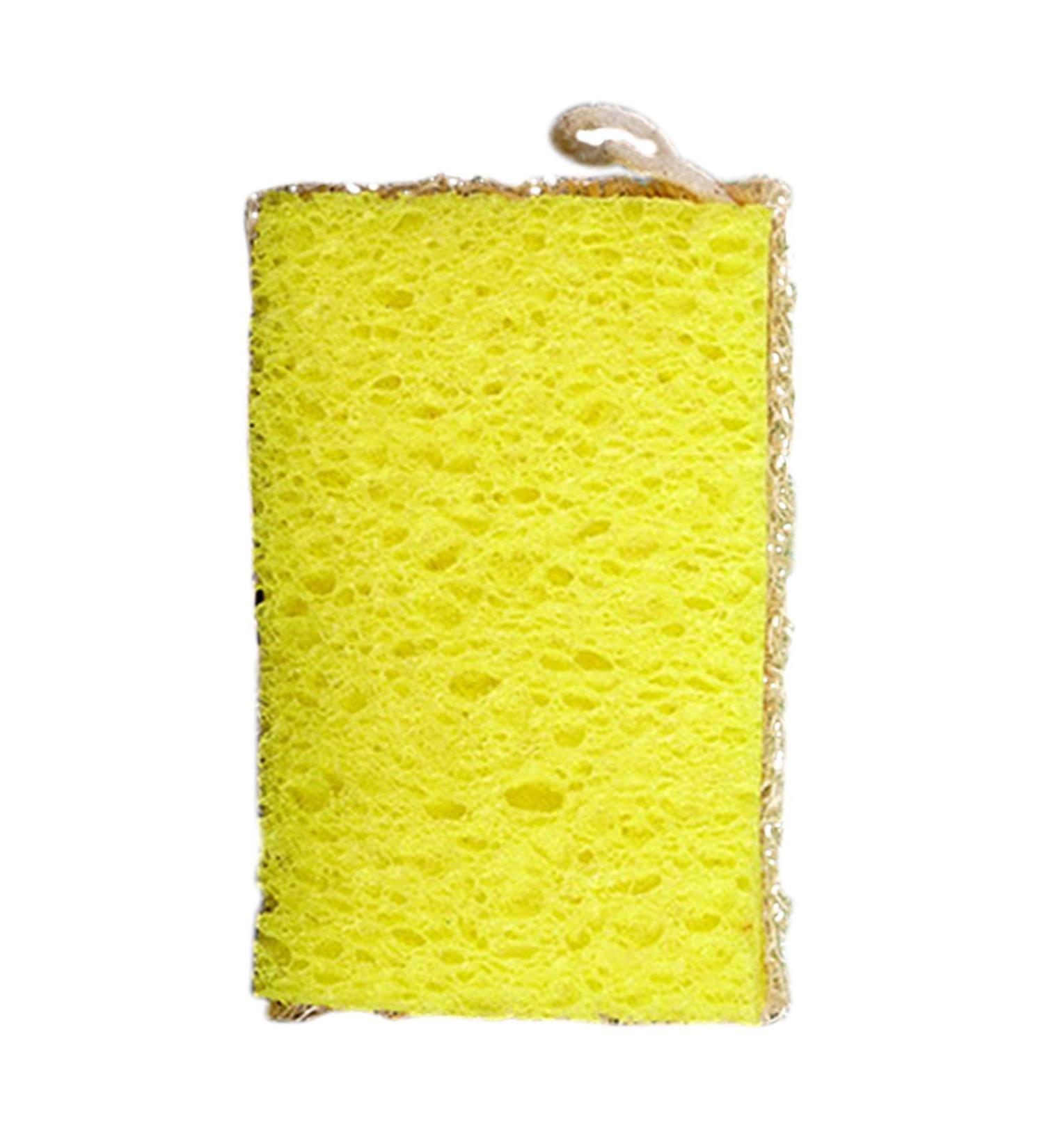 Shakven Luffa Cleaning Sponges Friendly Sponges for Dishes Friendly Sponges for Dishes Multipurpose Cleaning Sponge Reusable Kitchen Sponges Scrubbers for Household Yellow - Buy Online on GoSupps.com