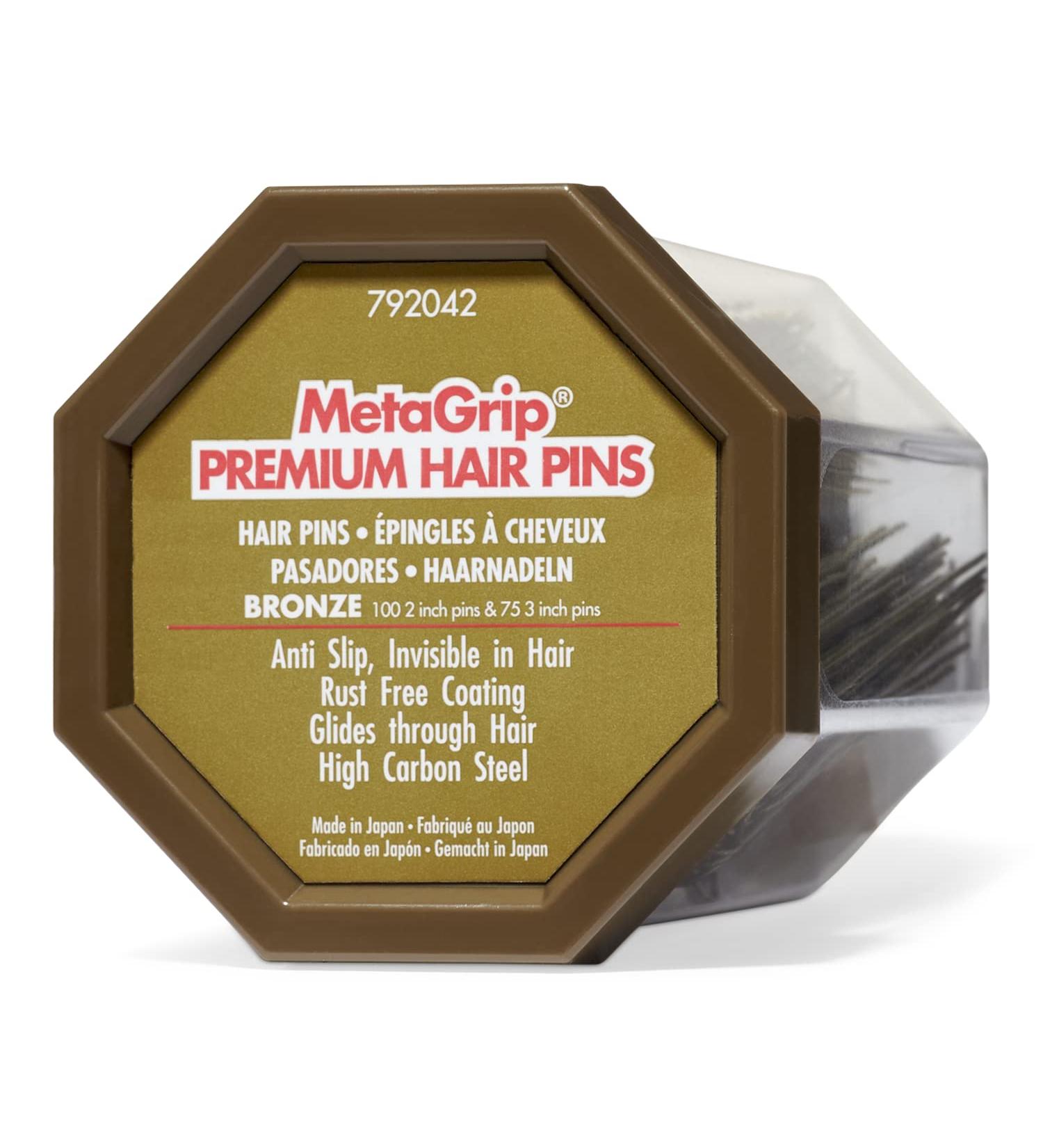 MetaGrip Premium Bronze Hair Pins - Stylish & Secure Hair Accessory - Buy Online on GoSupps.com