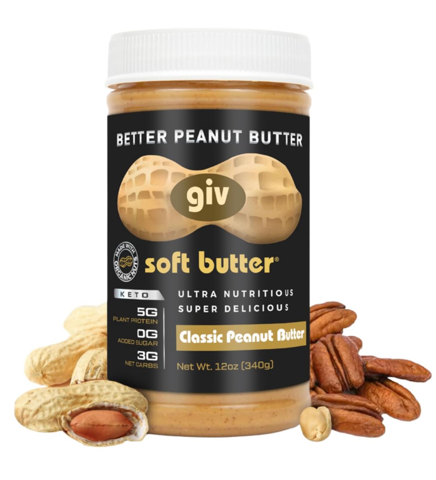 giv soft butter Organic Peanut Butter Soft Butter - 12 Oz. - Buy Online on GoSupps.com