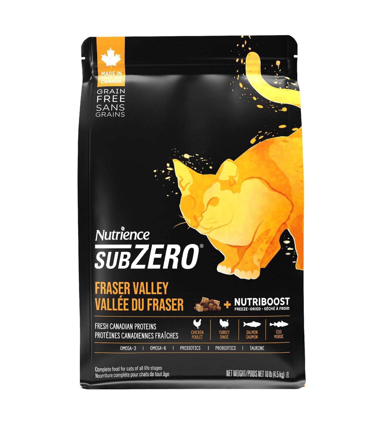 Nutrience Grain Free High Protein Subzero for Cats - Fraser Valley - 4.5 kg (10 lb) Fraser Valley 4.5 kg (Pack of 1) - Buy Online on GoSupps.com
