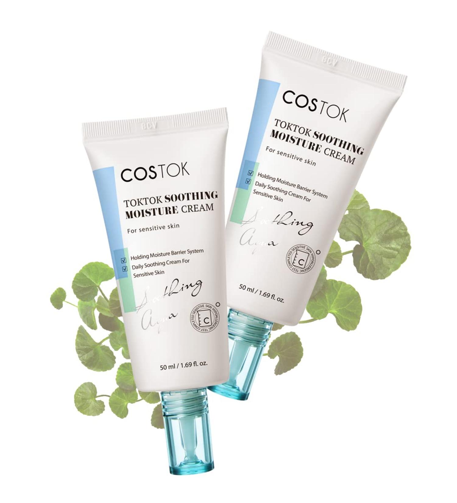 Buy TokTok Soothing Moisturizer 1.69oz | Hypoallergenic Skin Cream with Marigold Olive & Centella | pH 5.5 For Sensitive Skin | International Shipping Available - Buy Online on GoSupps.com