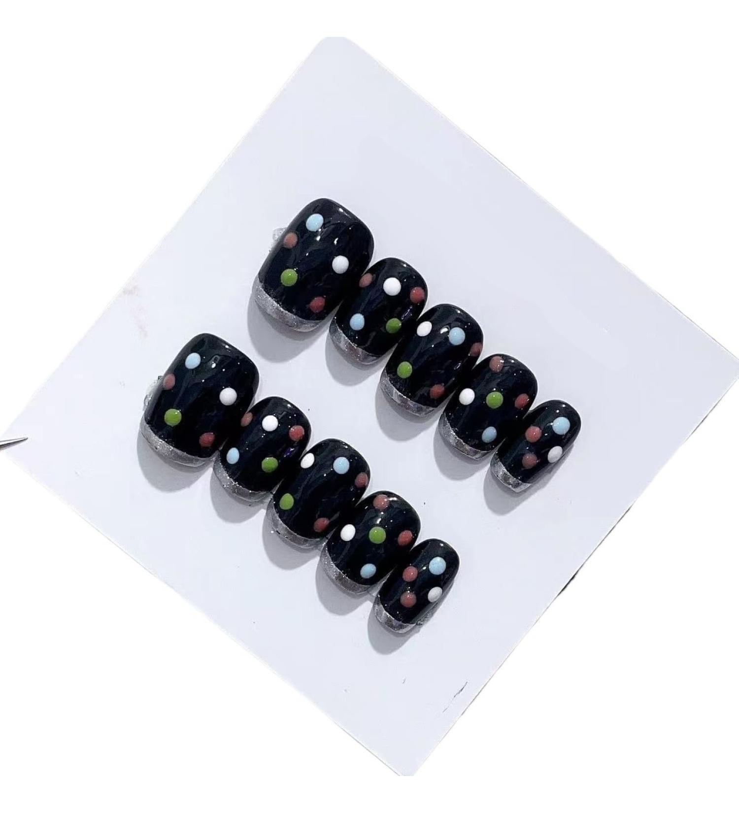 Handmade Long and Short Nail Patches for Artificial Nail Enhancement(Color:19552 Size:S) - Buy Online on GoSupps.com