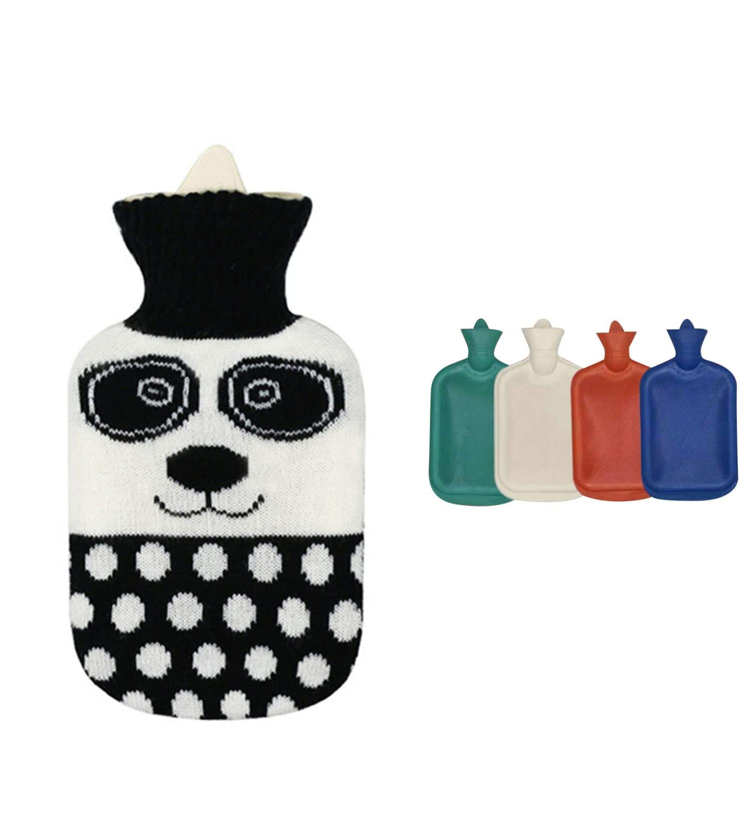 Kripyery 1000 ml Christmas Moose Pattern Hot Water Bottle - Ideal for Cold & Hot Compresses Perfect for Neck Shoulder Back Hands Legs & Waist Relief | International Shipping Available - Buy Online on GoSupps.com