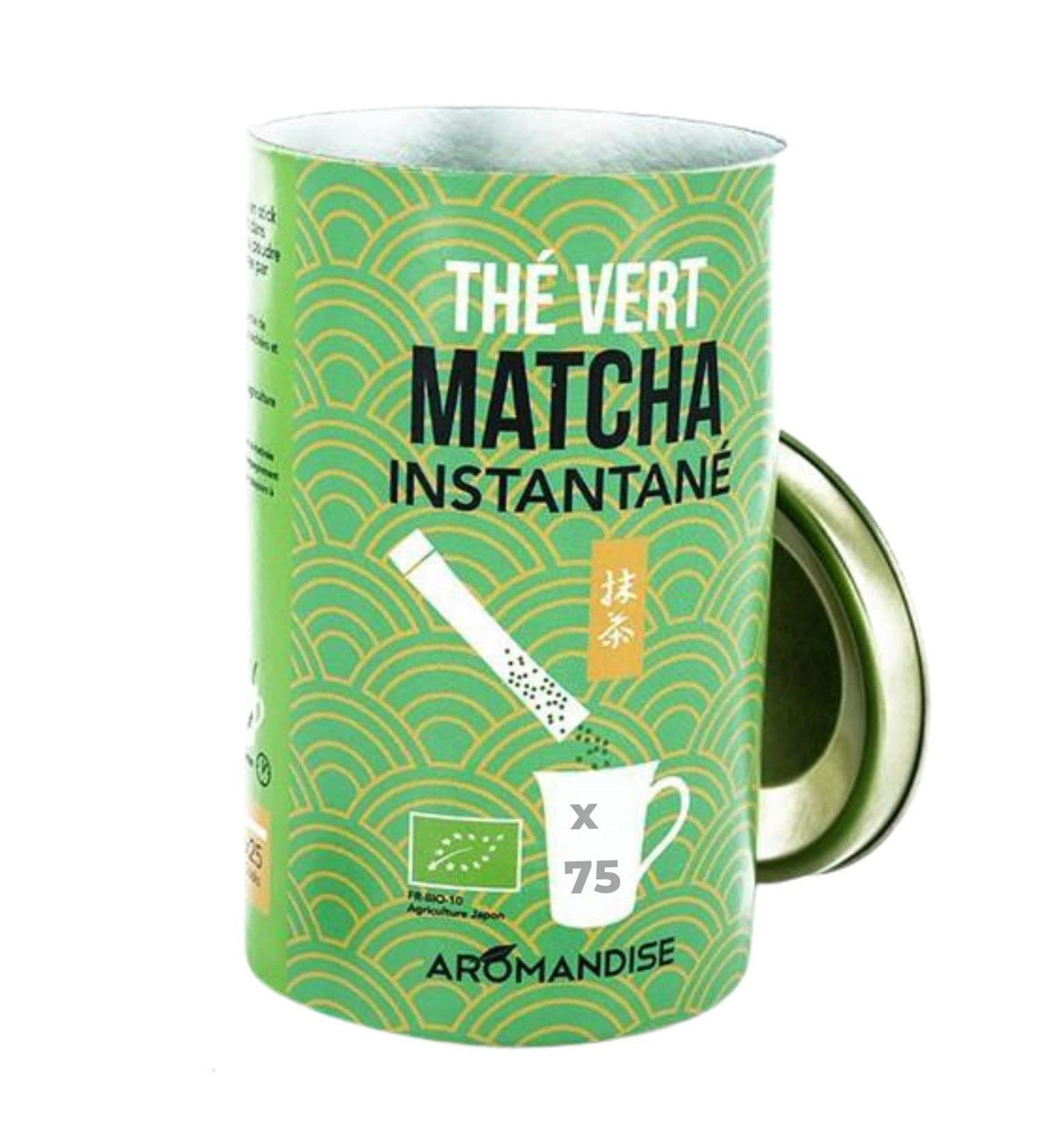 Aromandise Instant Matcha Green Tea 75 sticks