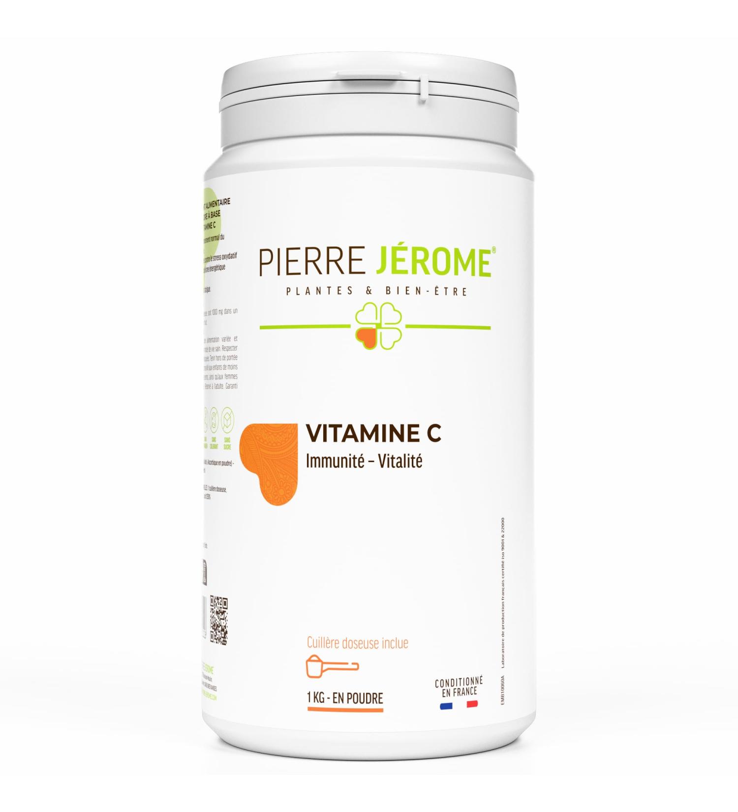 Vitamine C en Poudre Pierre J r me - 1000 G - Acide L-Ascorbique Pur et Naturel - Compl ment Alimentaire Immunit Energie Stress - 1 KG - 1000 Jours 1 kg (Lot de 1) - Buy Online on GoSupps.com